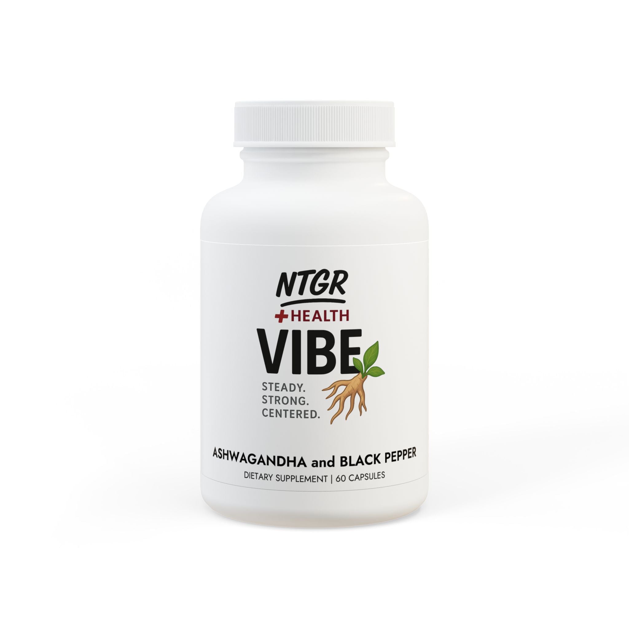 NTGR +Health VIBE - Ashwagandha and Black Pepper Supplement (60 ct)