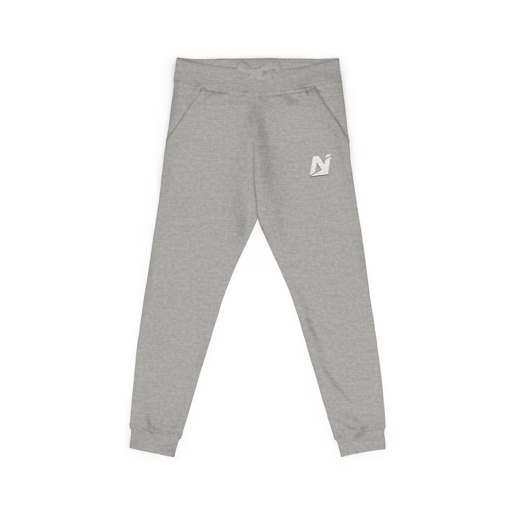 NTGR Fitness White Monogram Fleece Sweatpants (Embroidered)