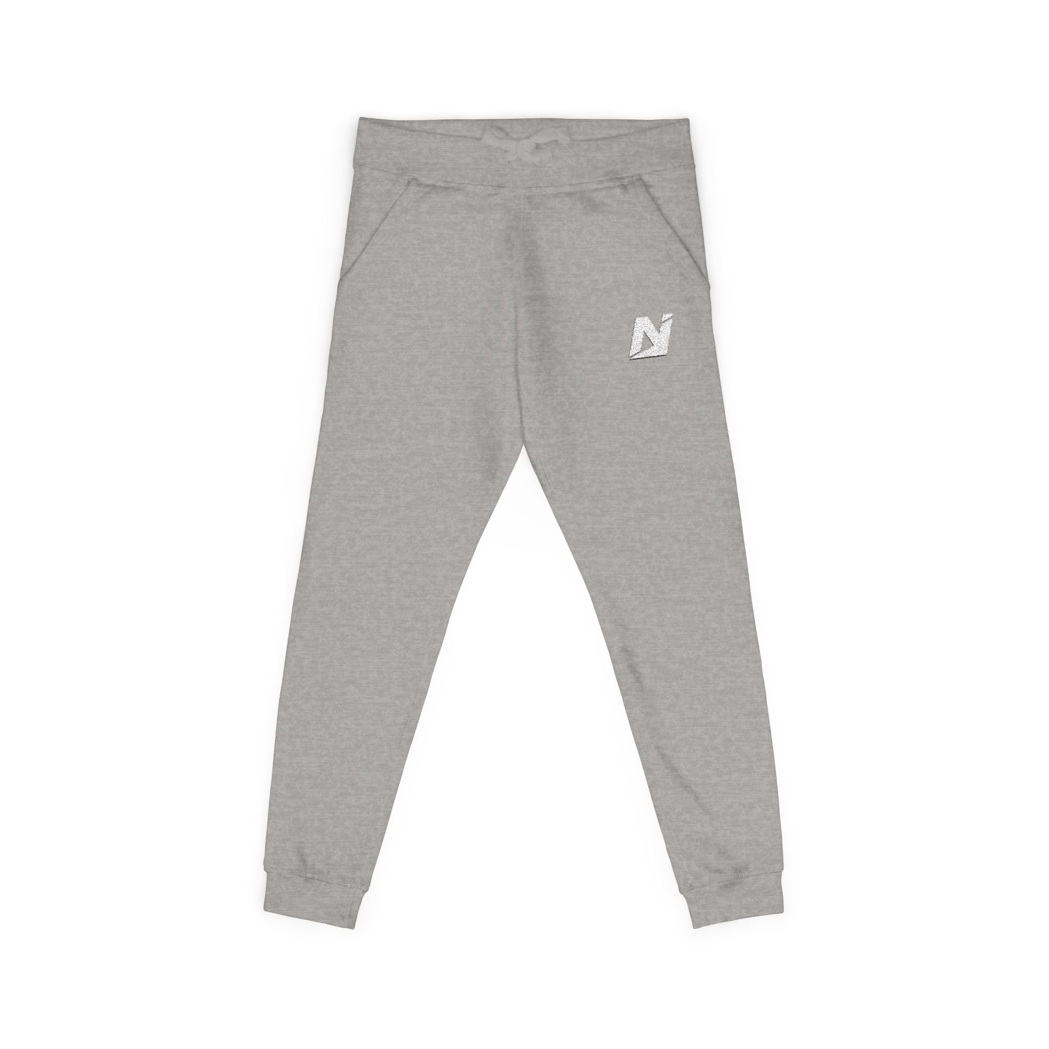 NTGR Fitness White Monogram Fleece Sweatpants (Embroidered)
