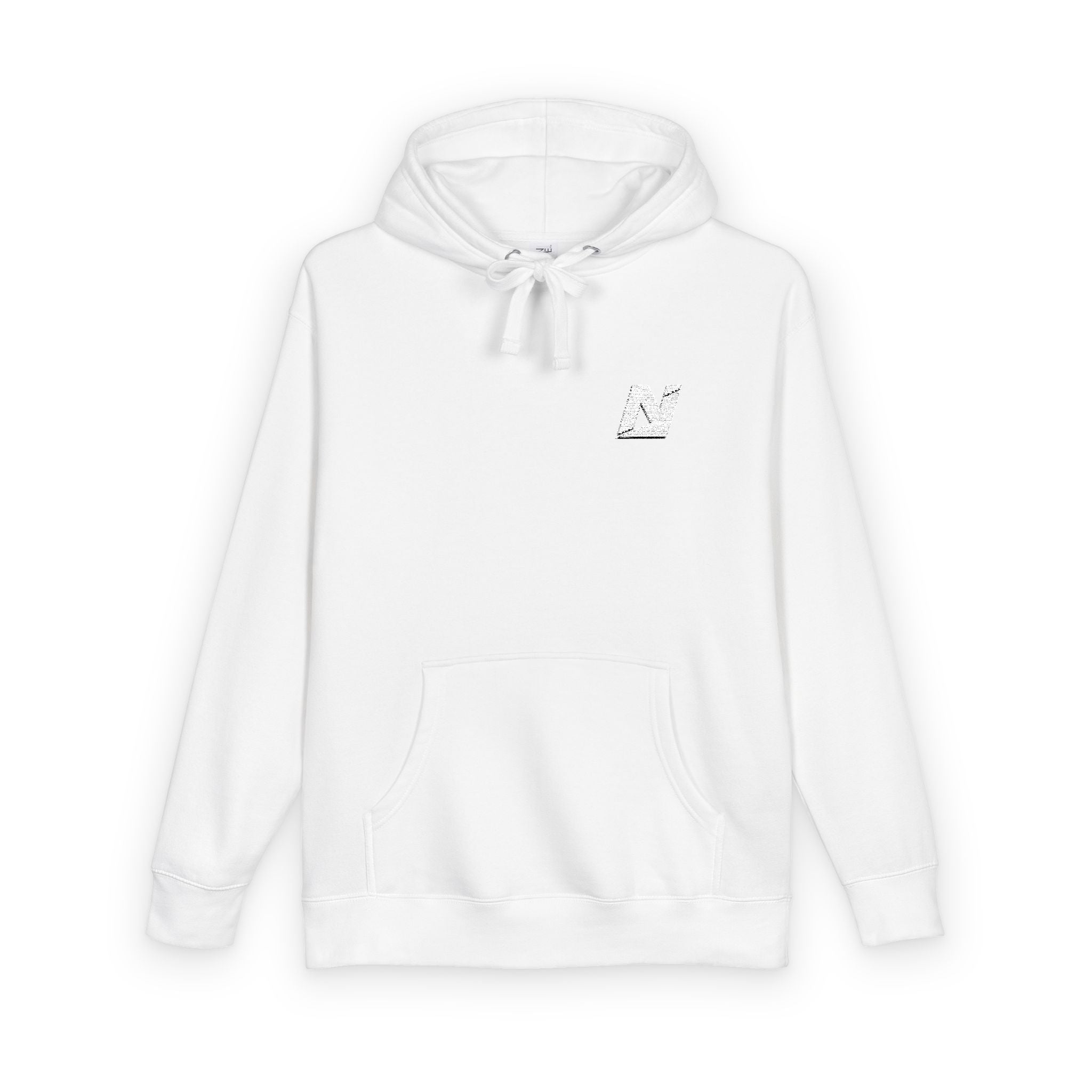 NTGR Fitness White Monogram Fleece Hoodie (Embroidered)