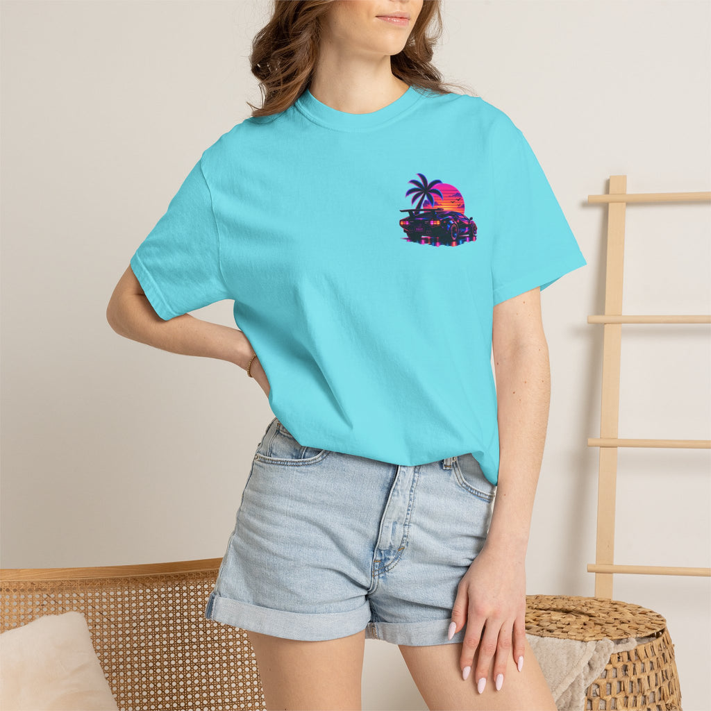 NEON SUMMER DIALED Lamb Corner Stamp Tee