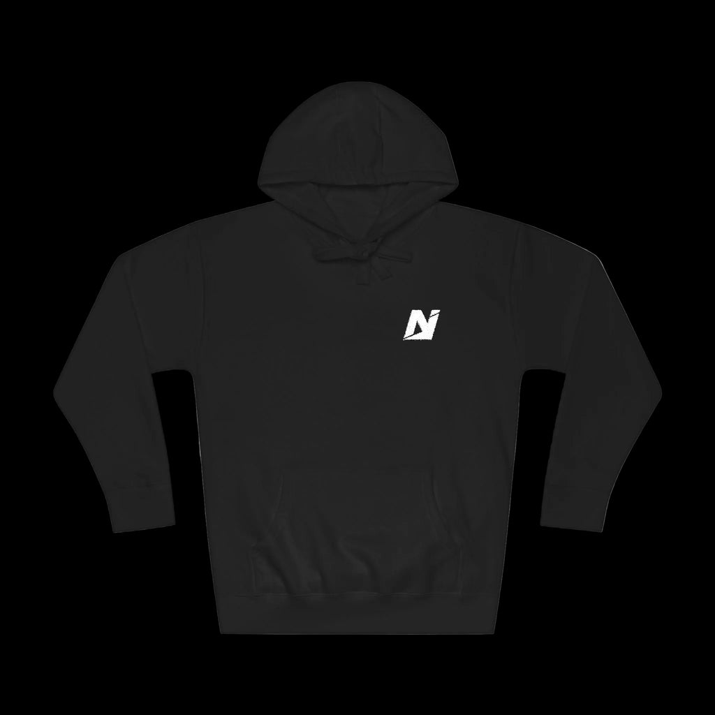 NTGR Fitness White Monogram Fleece Hoodie (Embroidered)