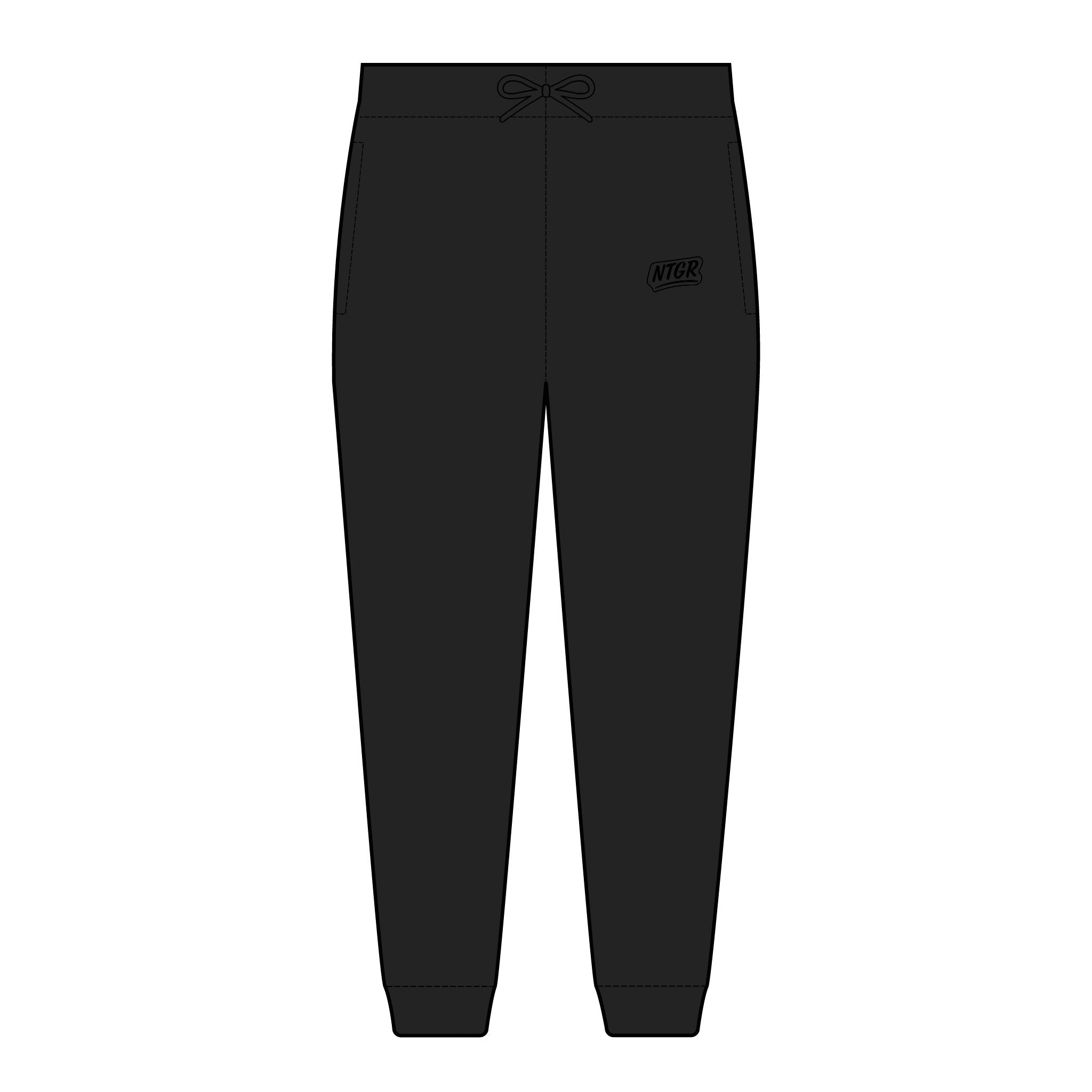 NTGR Luxe *Blackout* Tonal Fleece Jogger (Embroidered)