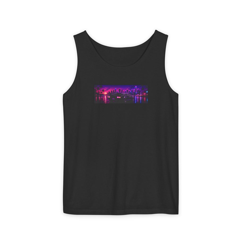 NEON SUMMER DIALED Lamb Box Logo Tank