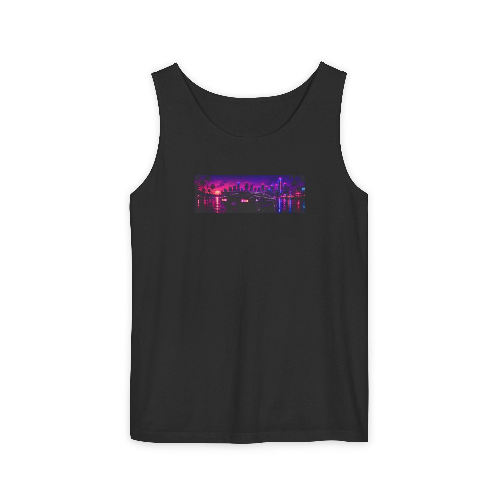 NEON SUMMER DIALED Lamb Box Logo Tank