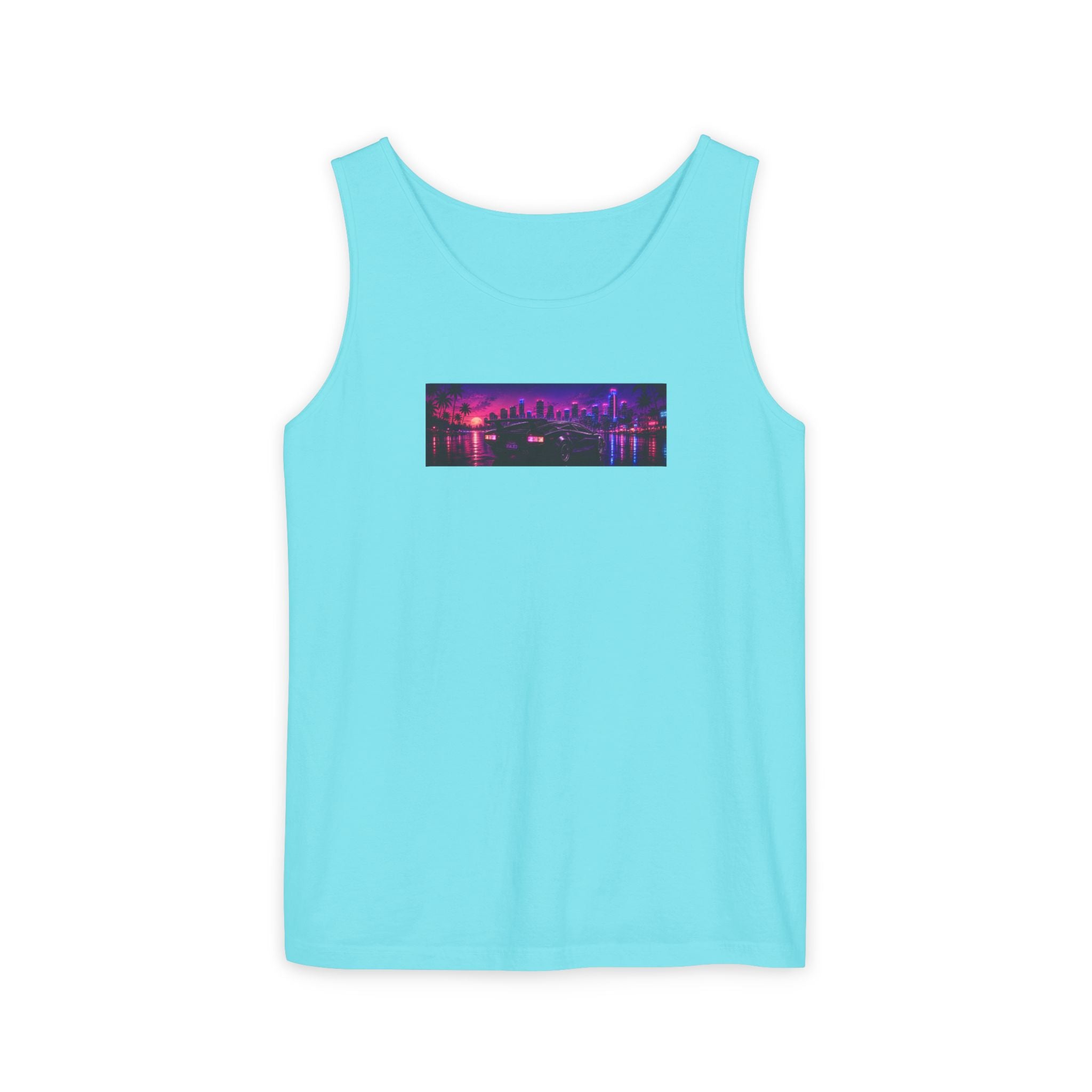 NEON SUMMER DIALED Lamb Box Logo Tank