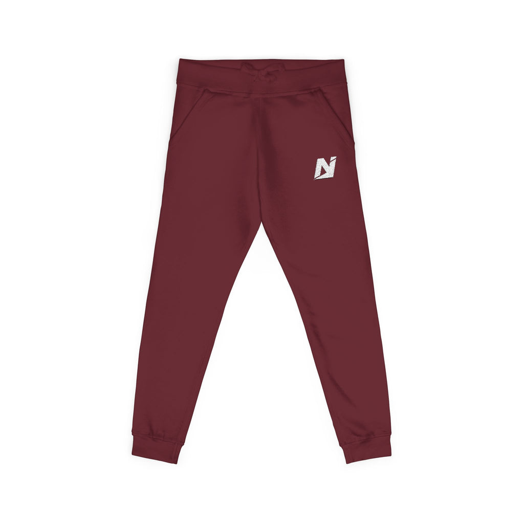 NTGR Fitness White Monogram Fleece Sweatpants (Embroidered)
