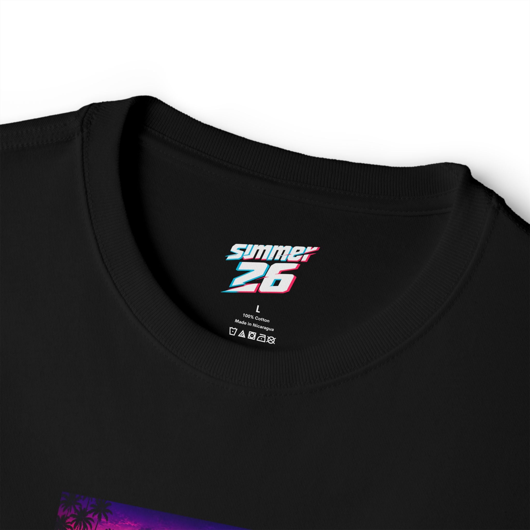 NEON SUMMER DIALED Lamb Box Logo Oversized Tee