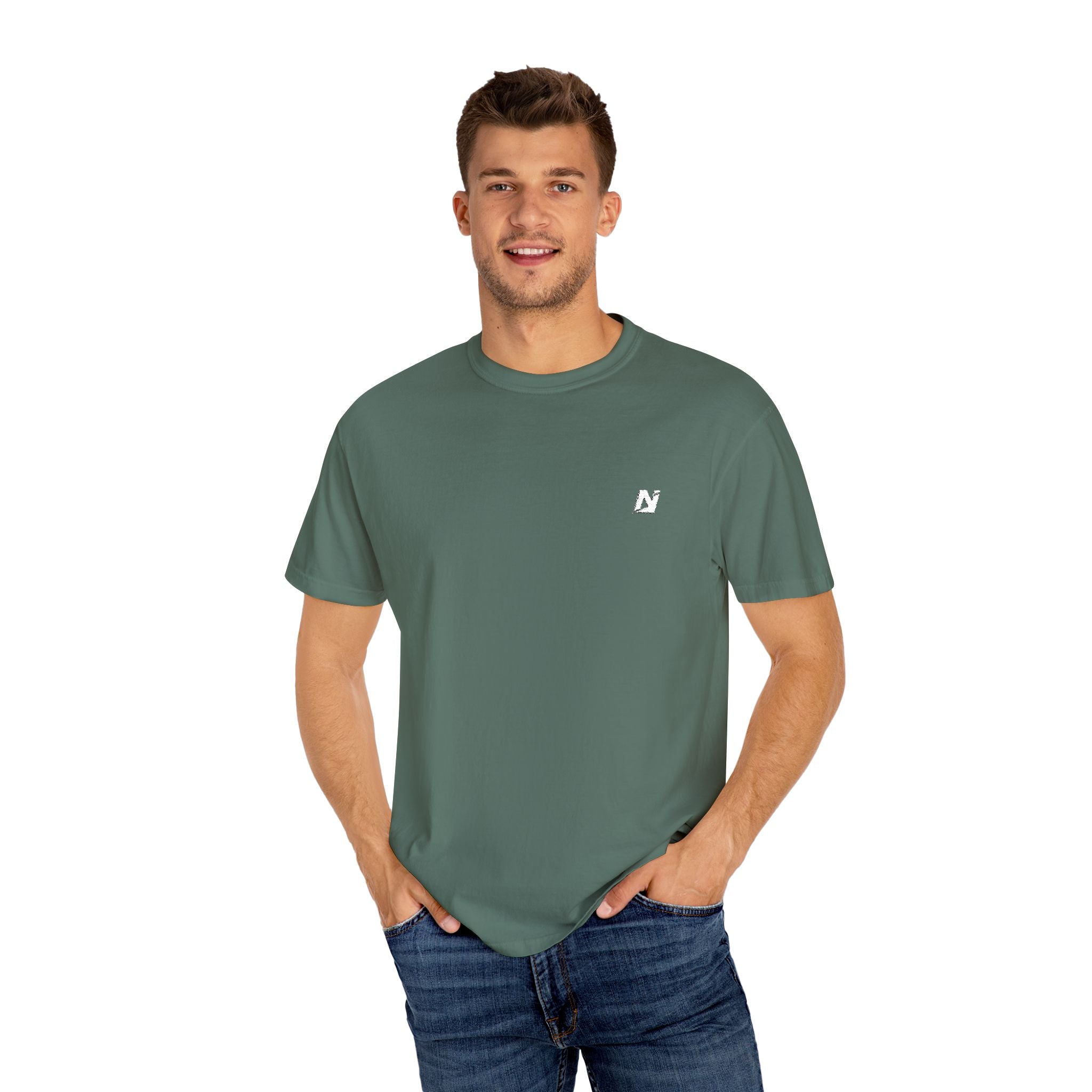 NTGR White Classic Monogram Tee (Embroidered)