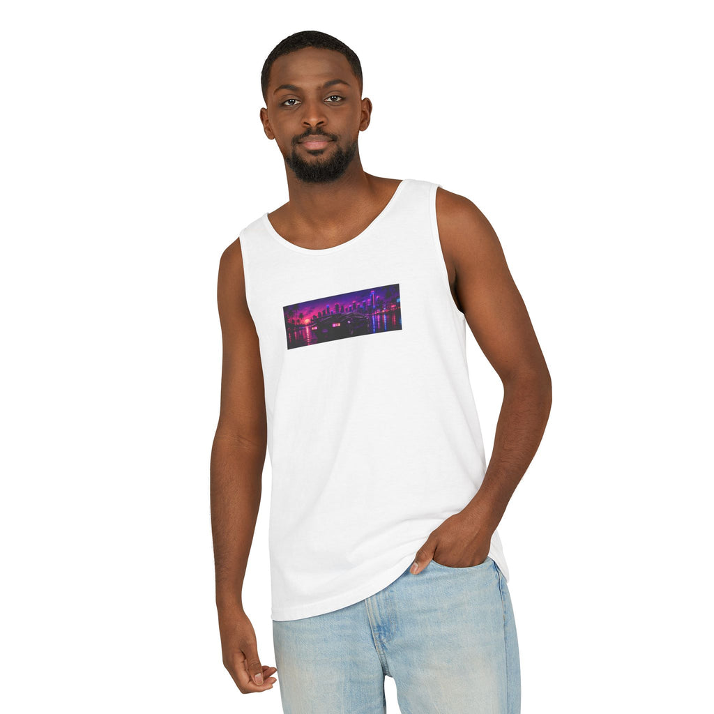 NEON SUMMER DIALED Lamb Box Logo Tank