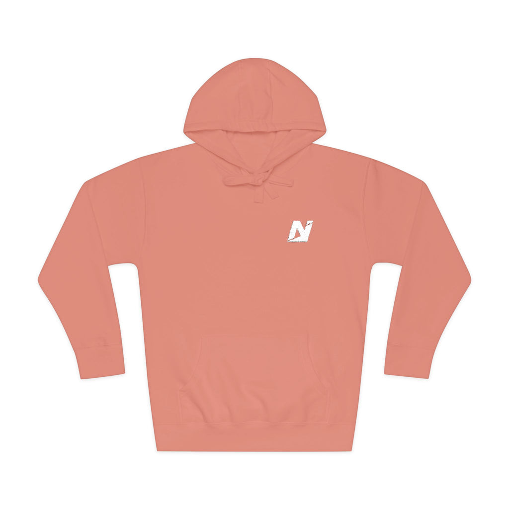NTGR Fitness White Monogram Fleece Hoodie (Embroidered)