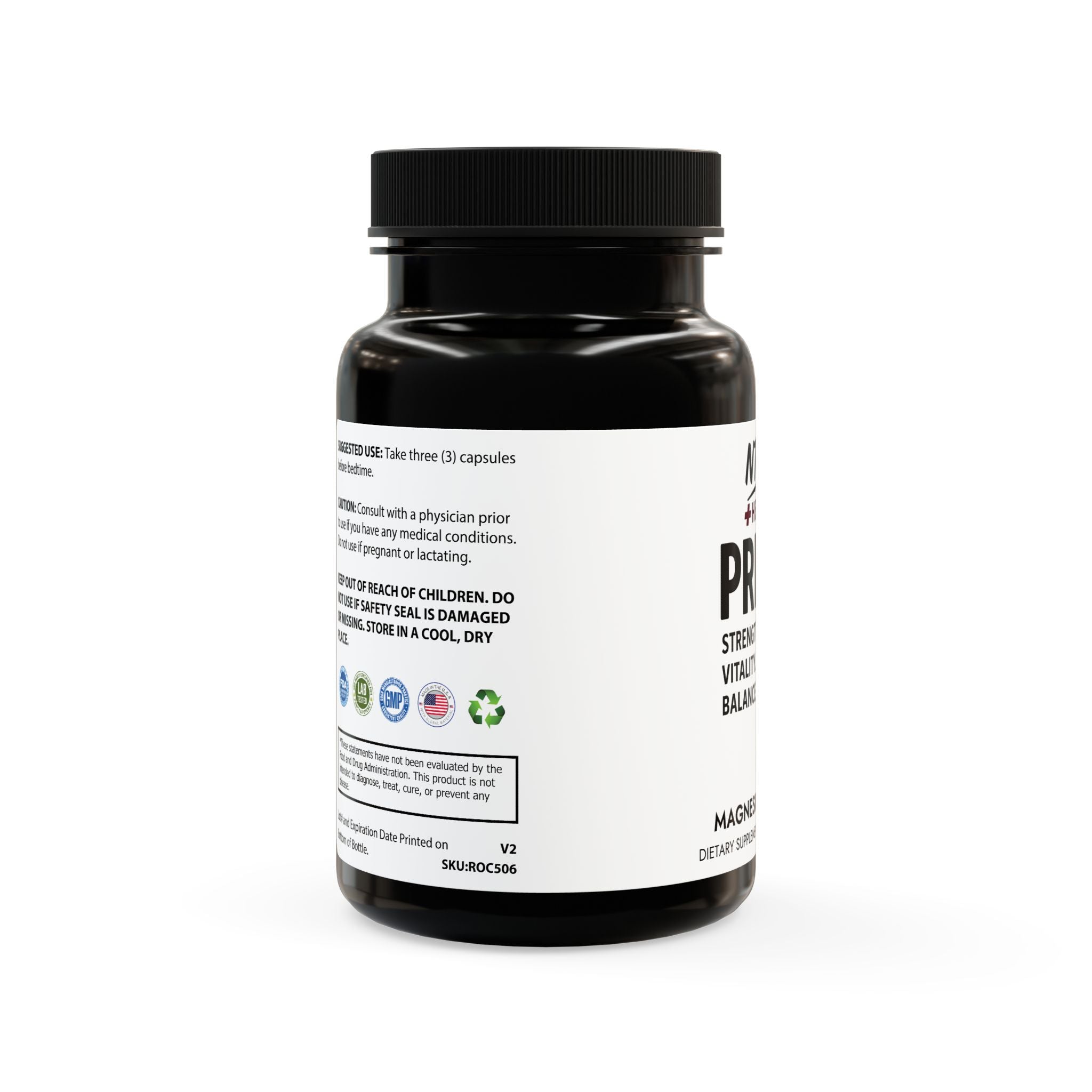 NTGR +Health PRIME - Magnesium Zinc Men's Vitality Formula