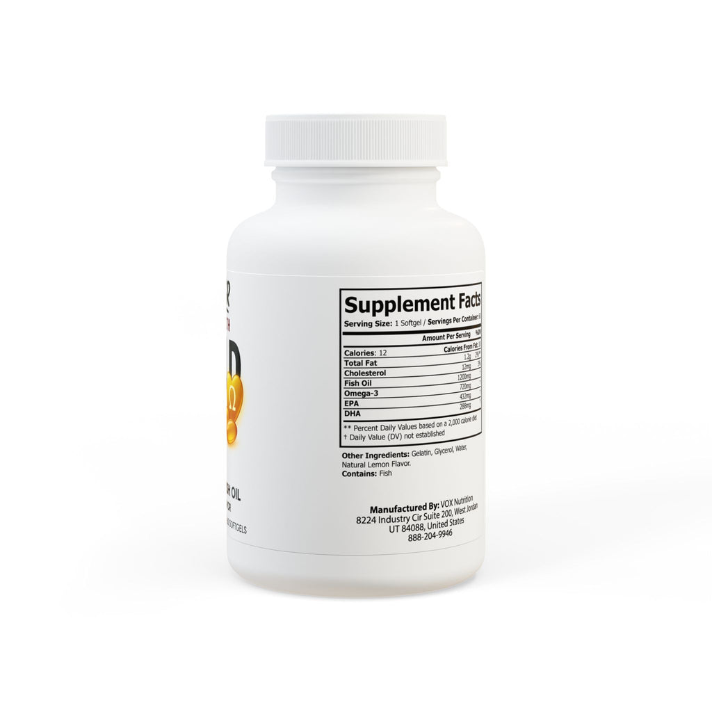 NTGR +Health GOLD - Omega 3 Fish Oil Supplement (60 Softgels)