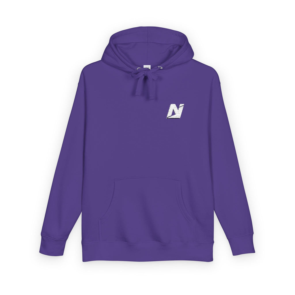 NTGR Fitness White Monogram Fleece Hoodie (Embroidered)