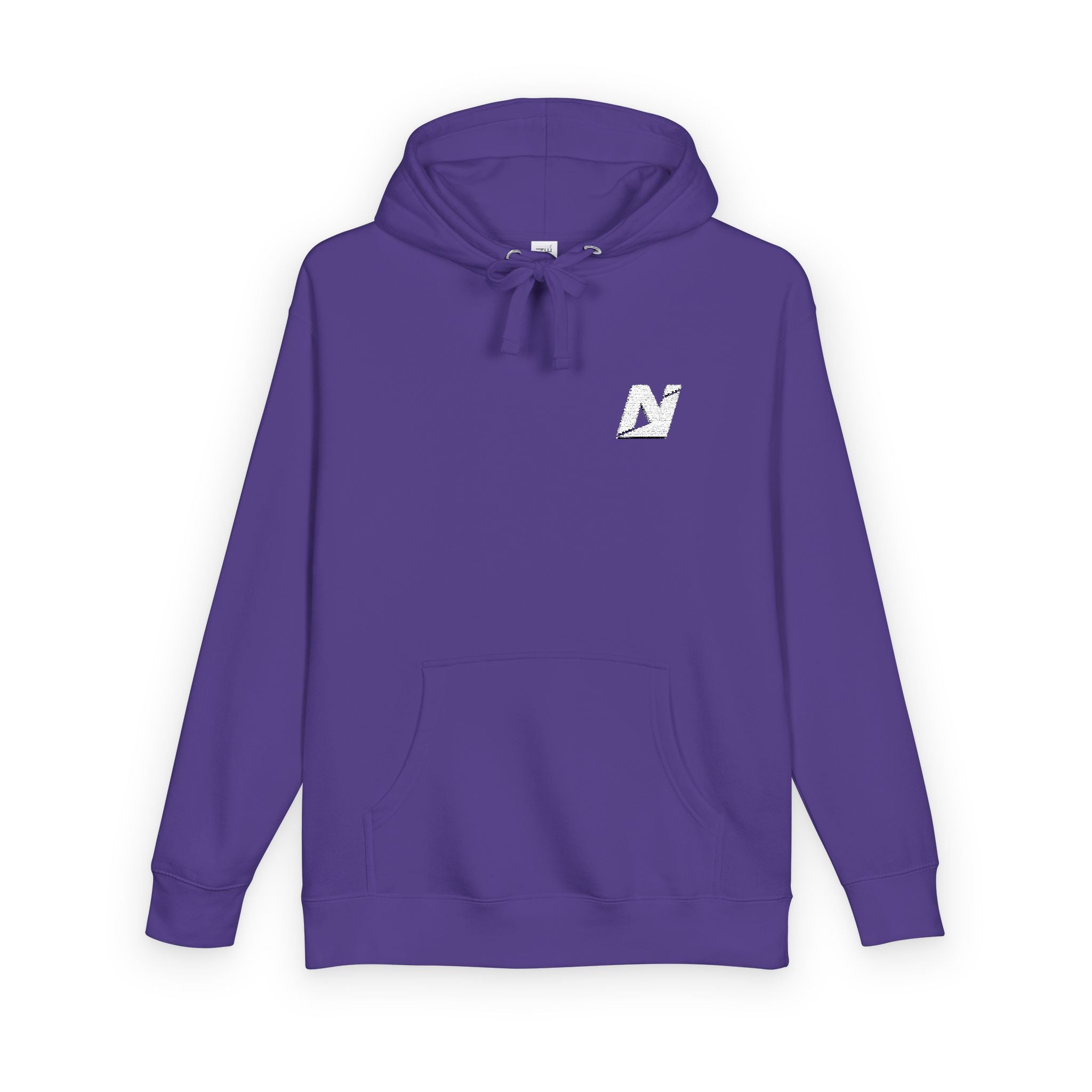 NTGR Fitness White Monogram Fleece Hoodie (Embroidered)