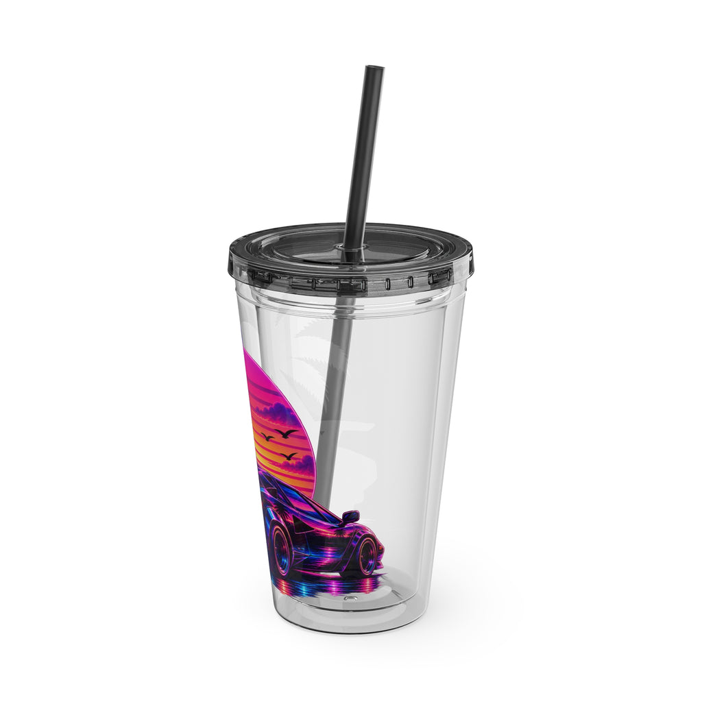 NEON SUMMER DIALED LAMB Sunsplash Tumbler 16oz