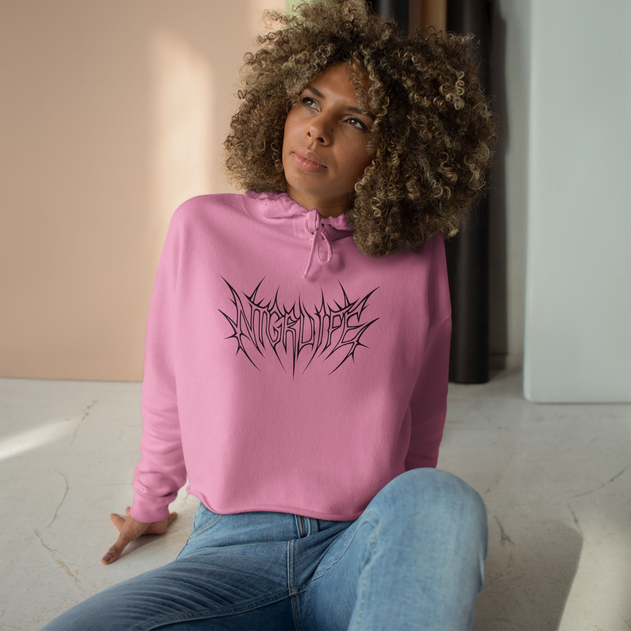 NTGRLife Thorned Crop Hoodie
