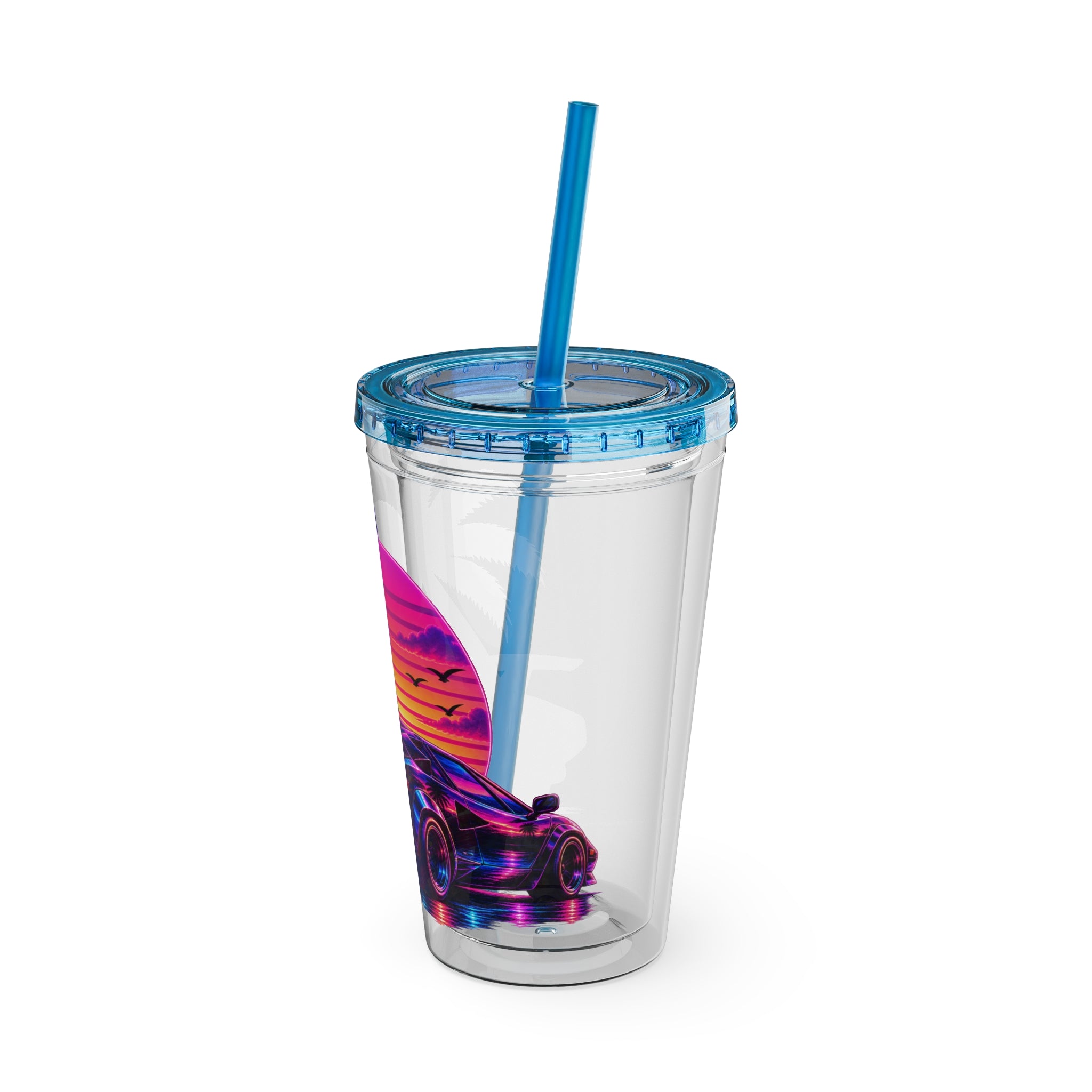 NEON SUMMER DIALED LAMB Sunsplash Tumbler 16oz