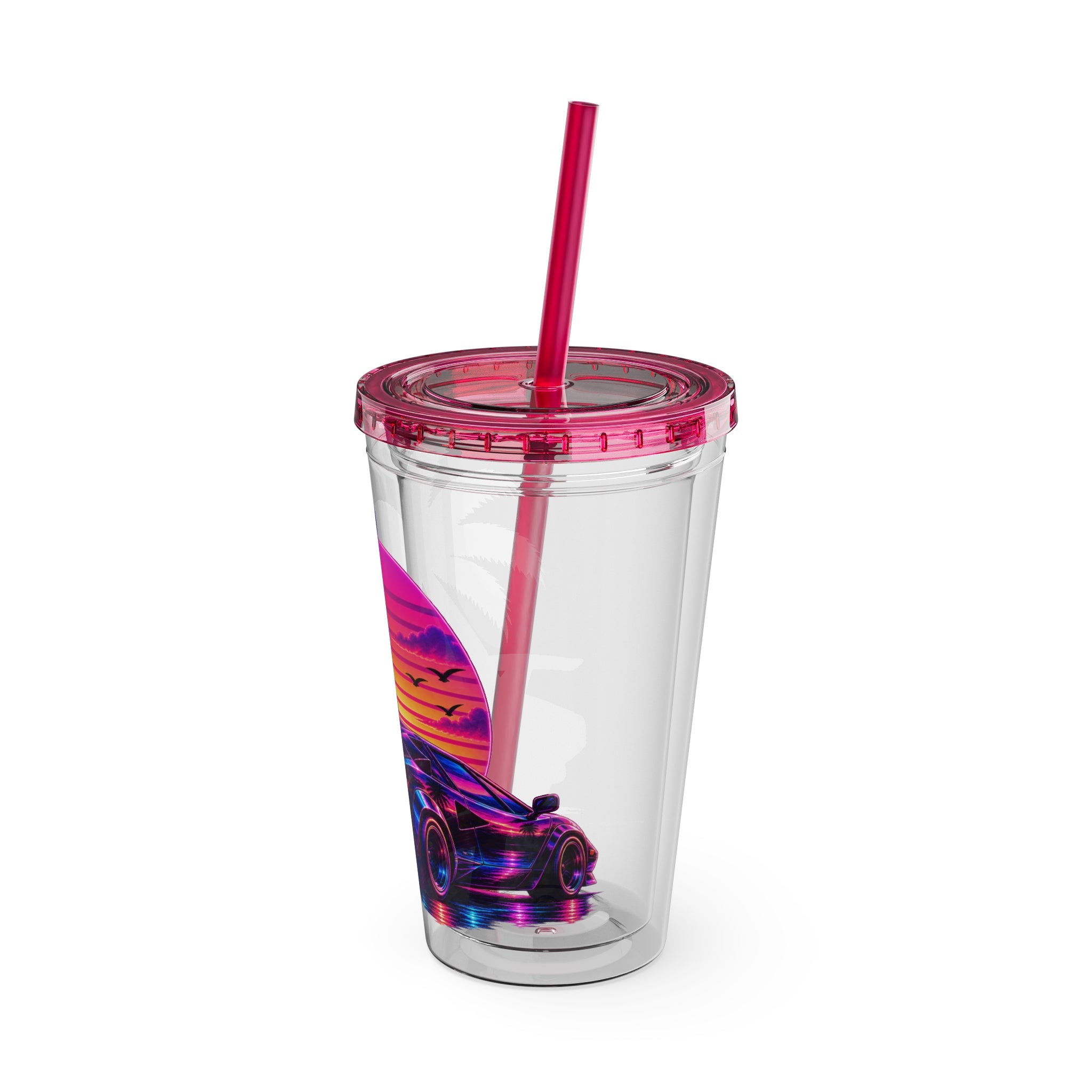 NEON SUMMER DIALED LAMB Sunsplash Tumbler 16oz