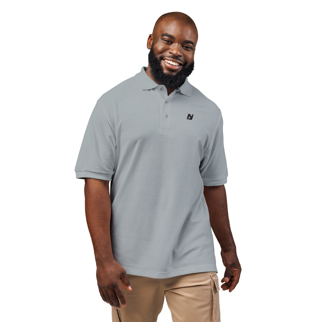 NTGR Black Classic Monogram Polo (Embroidered)