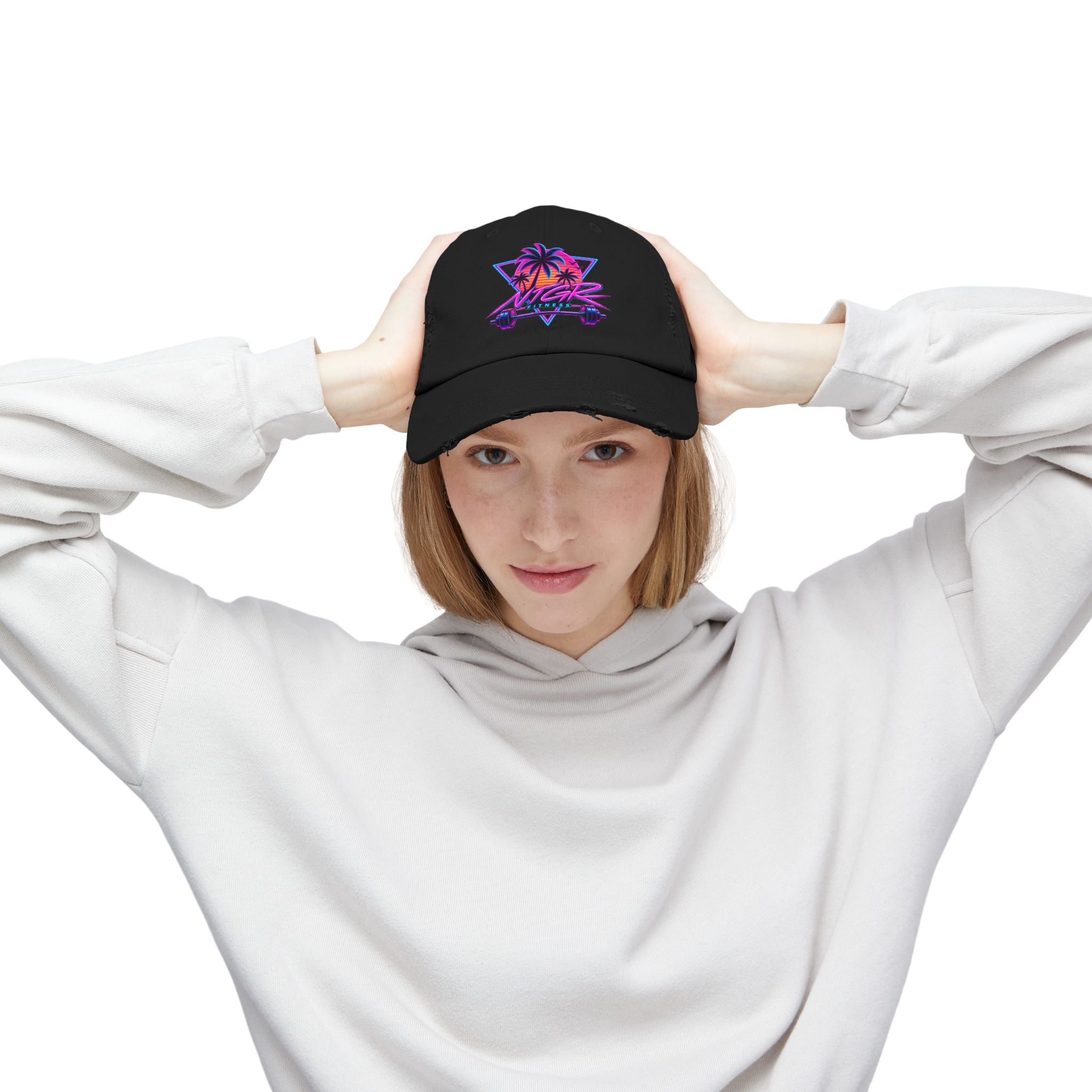 NEON SUMMER NTGR Fitness Distressed Cap