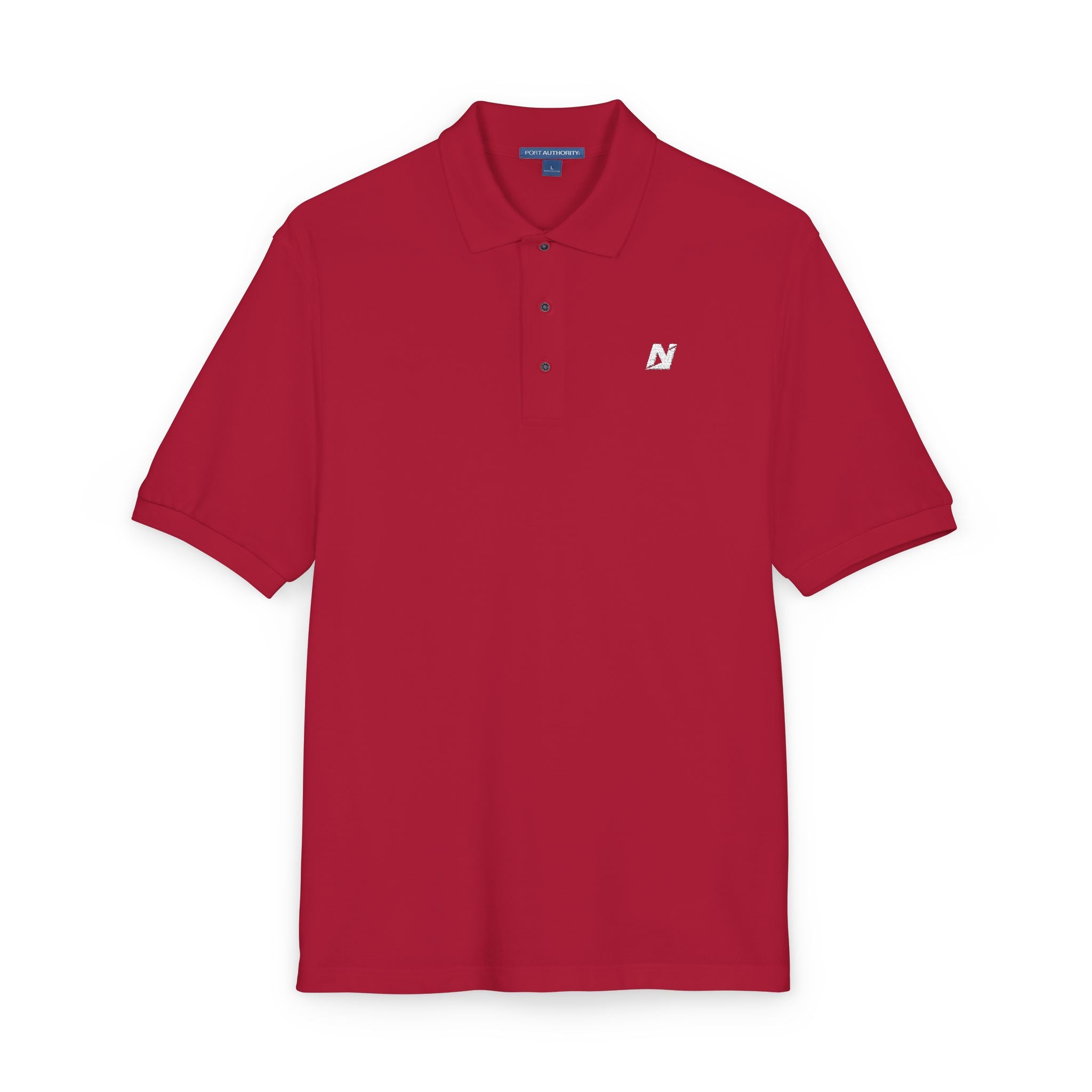 NTGR White Classic Monogram Polo (Embroidered)