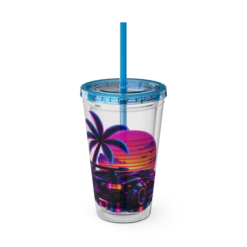 NEON SUMMER DIALED LAMB Sunsplash Tumbler 16oz