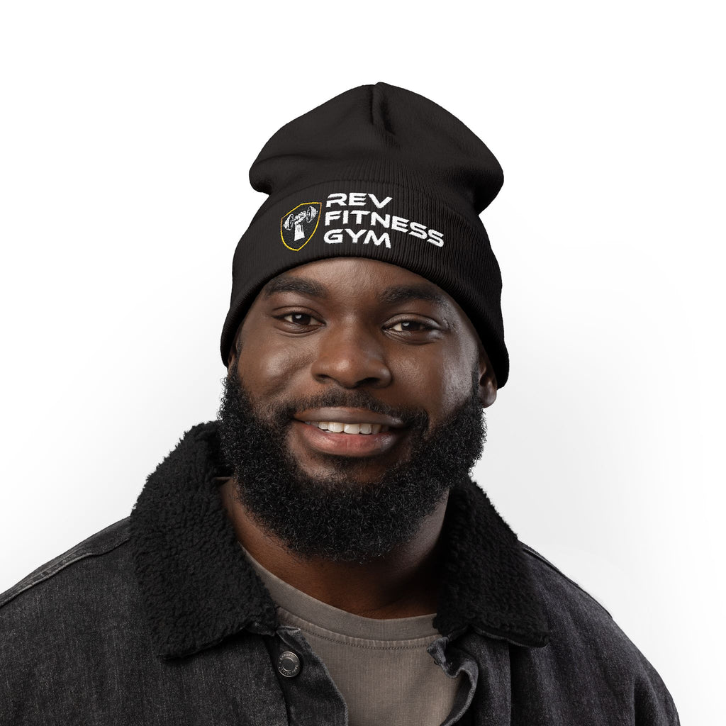 NTGR x Rev Fitness Gym Knit Beanie (Embroidery)