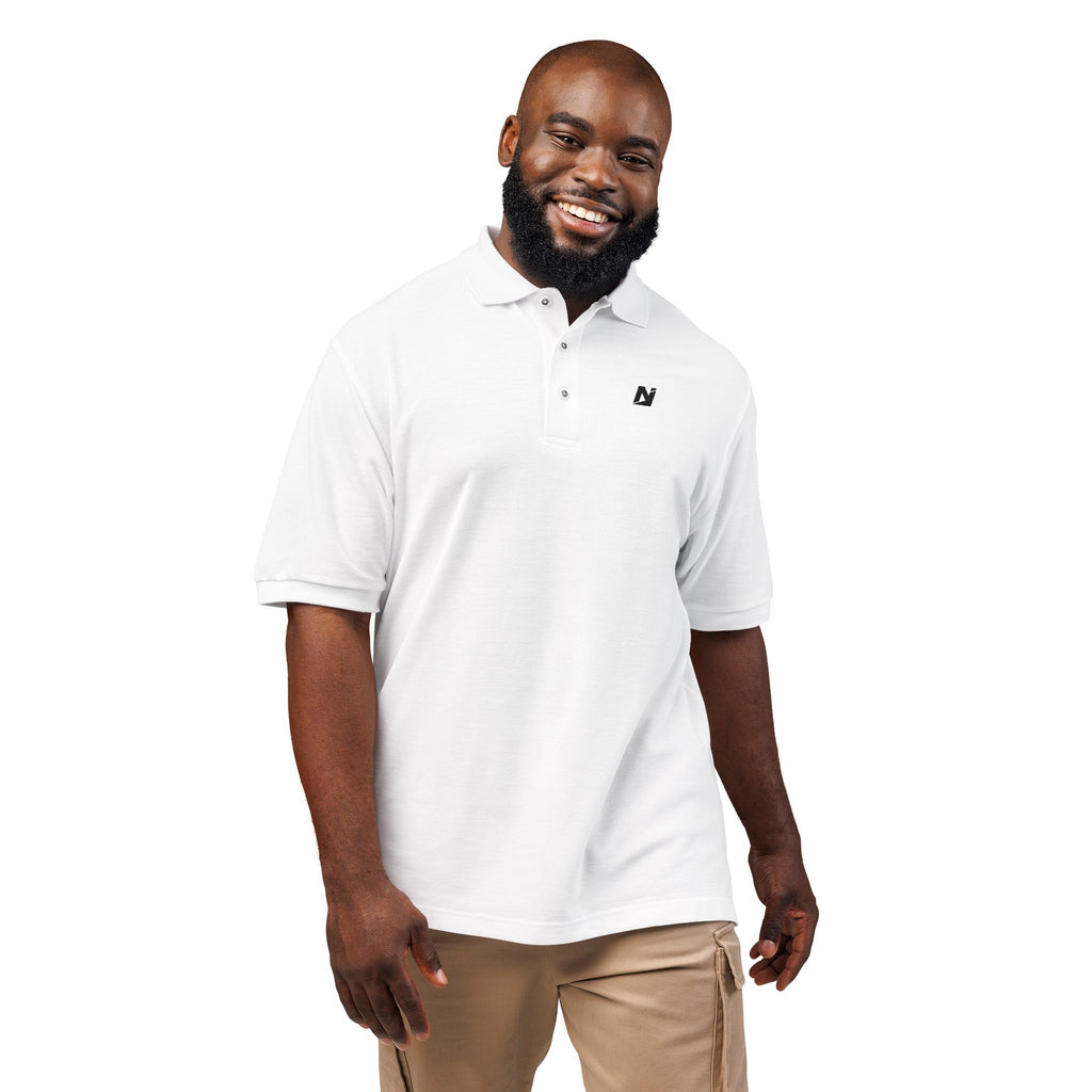 NTGR Black Classic Monogram Polo (Embroidered)