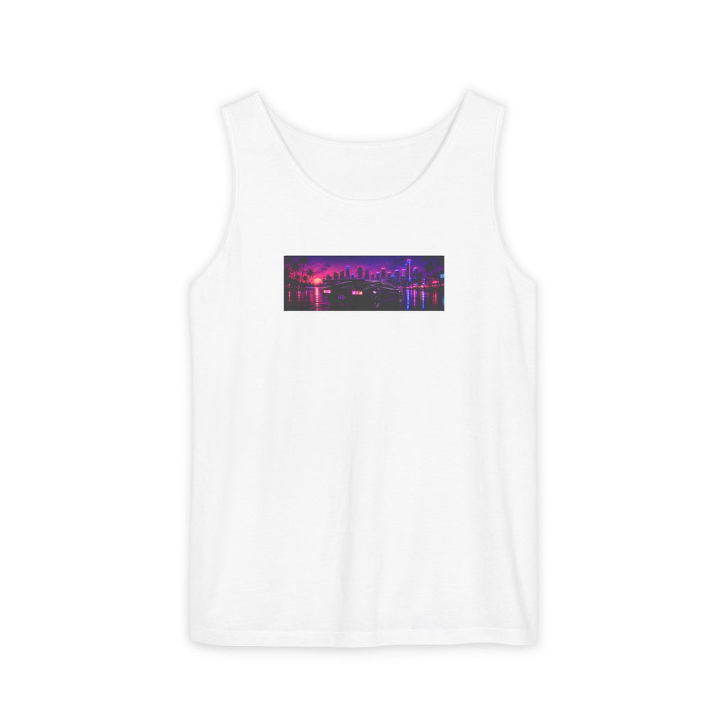 NEON SUMMER DIALED Lamb Box Logo Tank