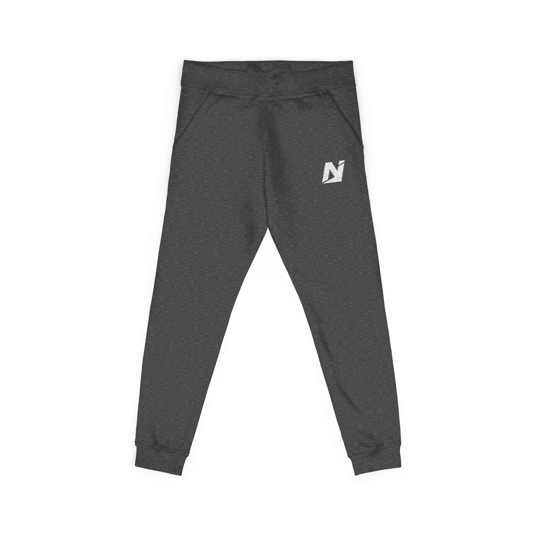 NTGR Fitness White Monogram Fleece Sweatpants (Embroidered)