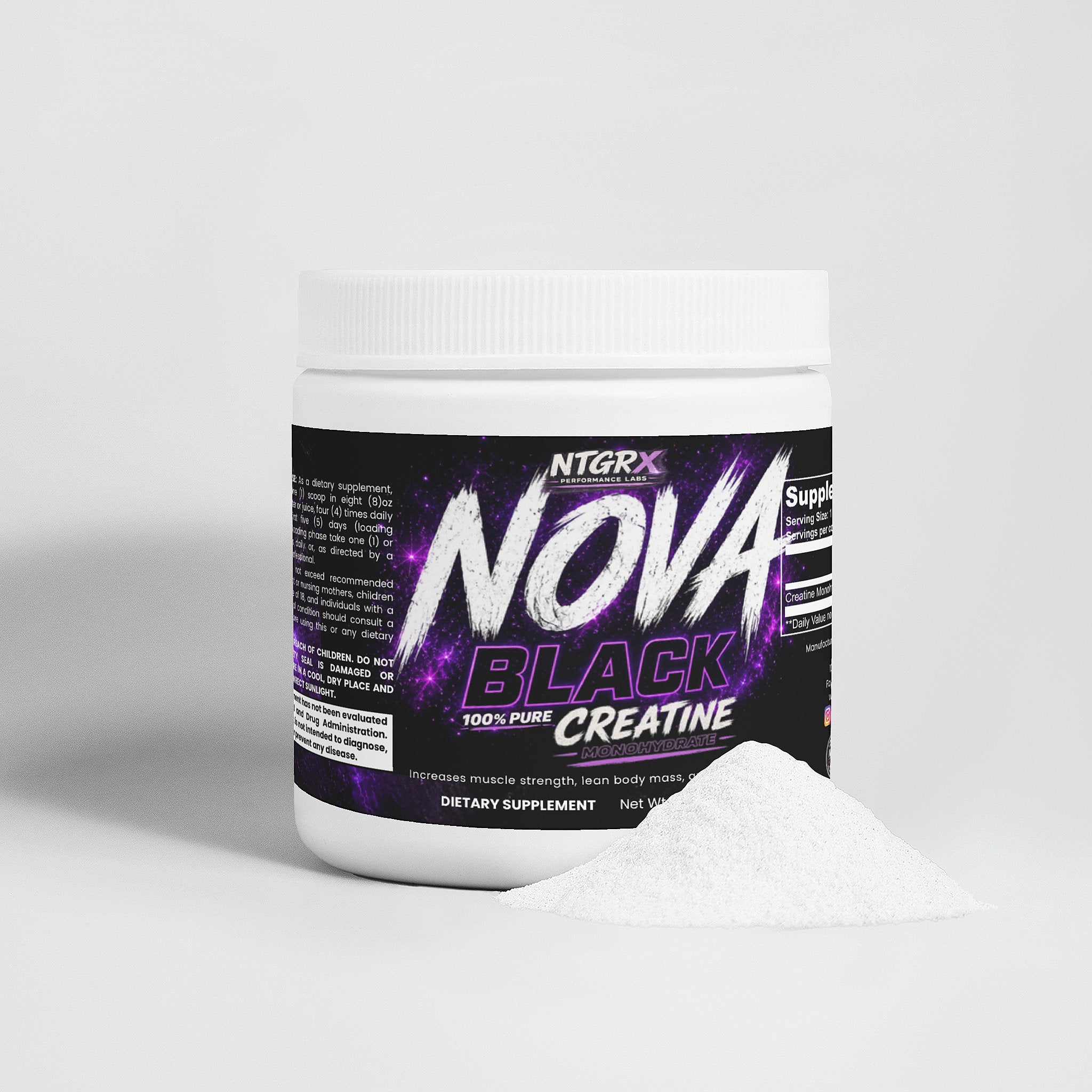 NTGRx Nova BLACK - Creatine Monohydrate