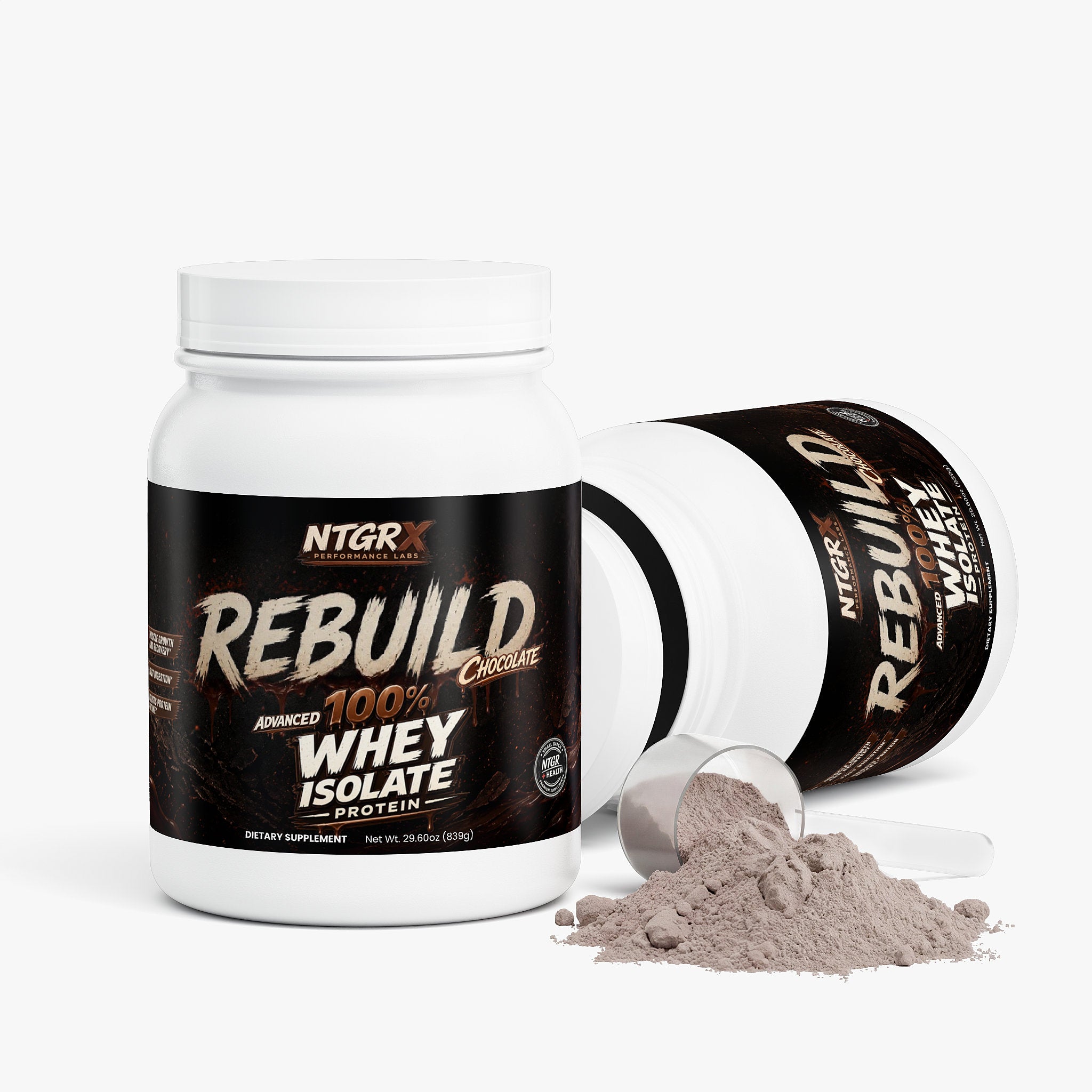 NTGRx Performance Labs REBUILD - Advanced 100% Whey Isolate Protein Chocolate