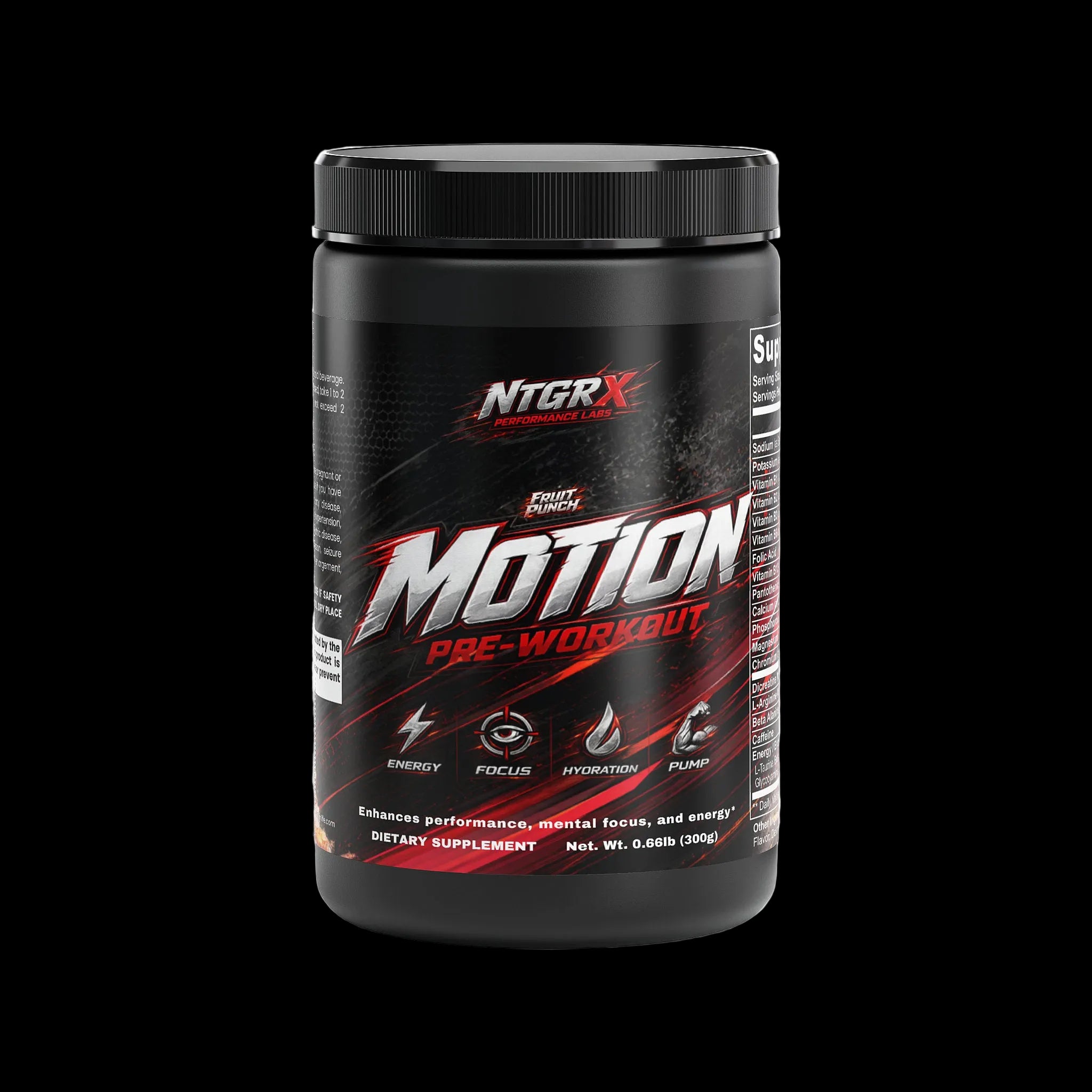 NTGRx Labs MOTION - Pre-Workout+ (Fruit Punch)
