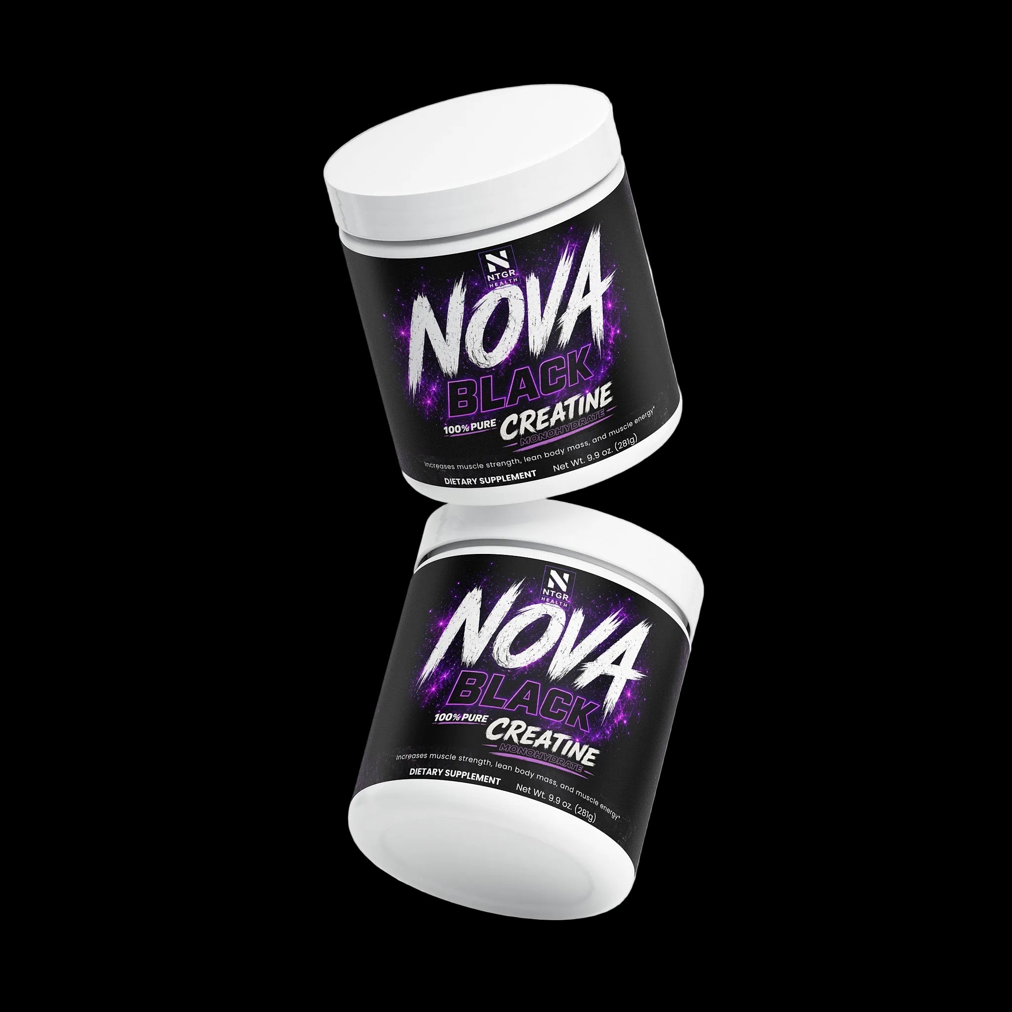 NTGR +Health Nova BLACK: 100% Pure Creatine Monohydrate