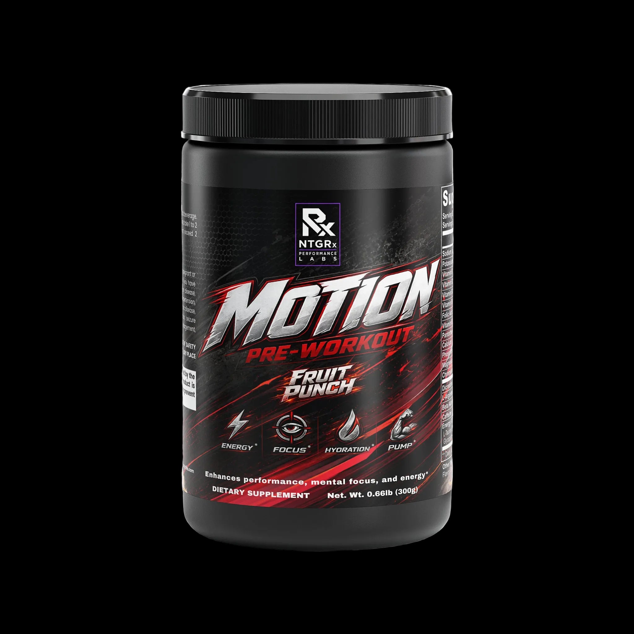 NTGRx MOTION - Pre-Workout+ (Fruit Punch)