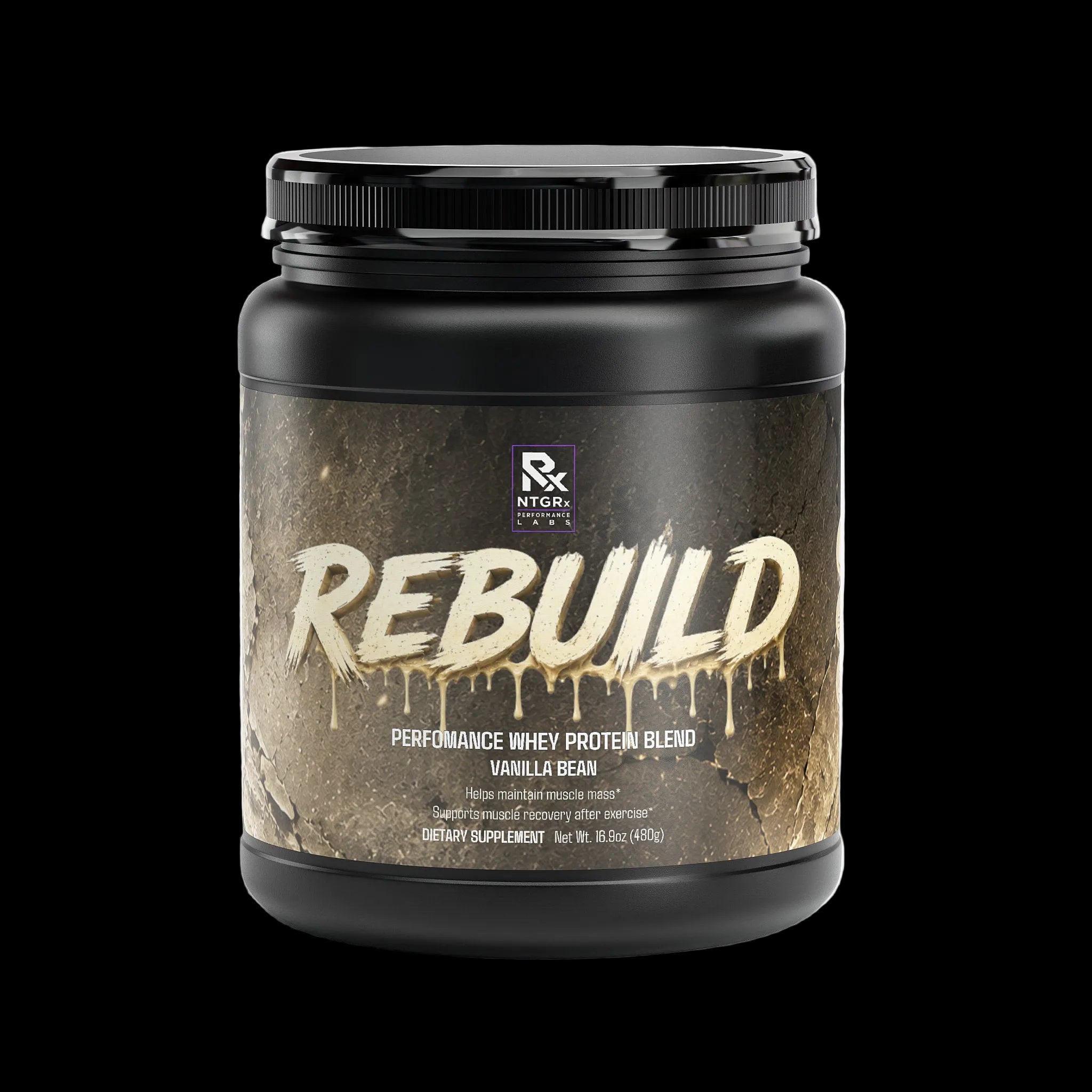 NTGRx Performance Labs REBUILD: Performance Whey Protein Blend (Vanilla Bean)