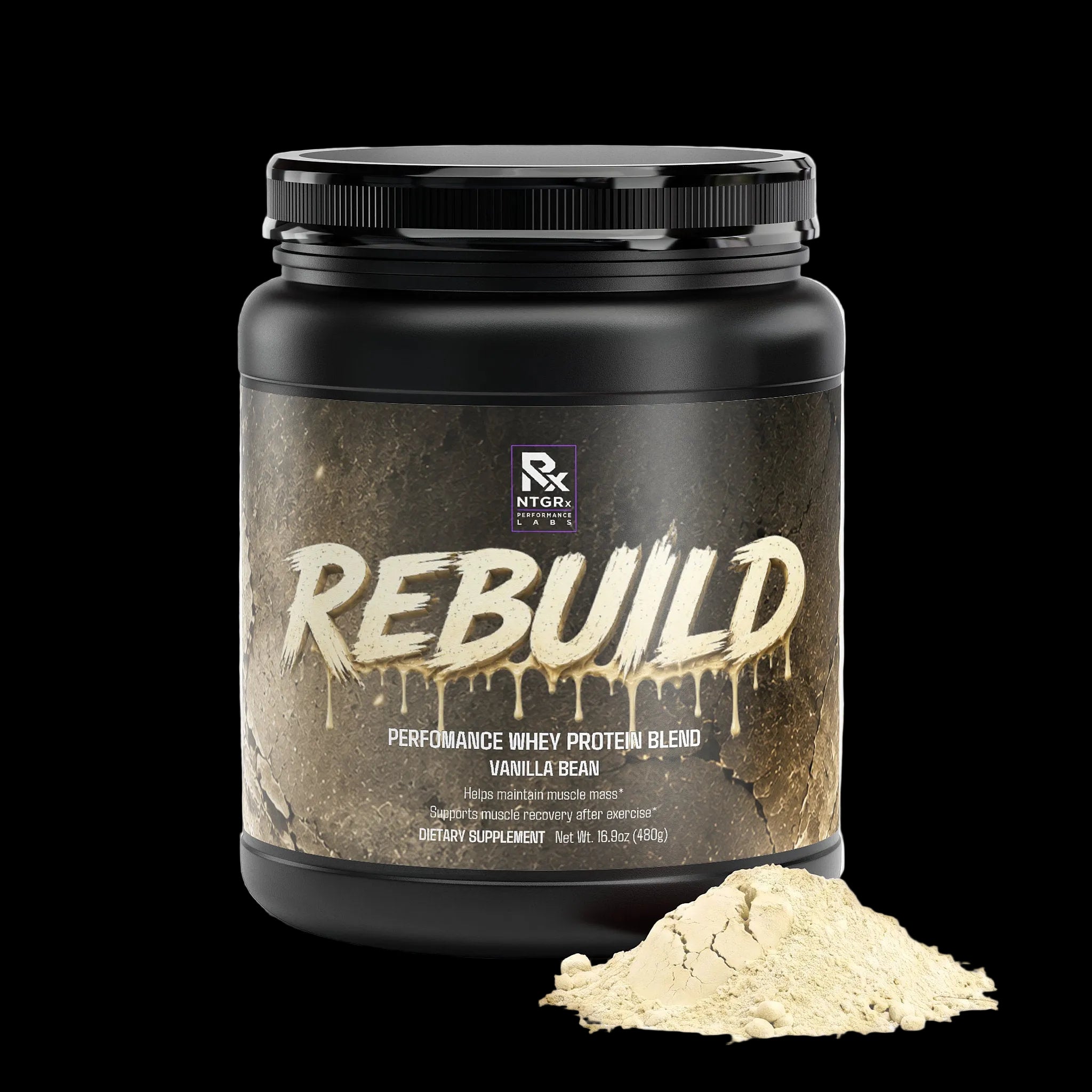 NTGRx Performance Labs REBUILD: Performance Whey Protein Blend (Vanilla Bean)