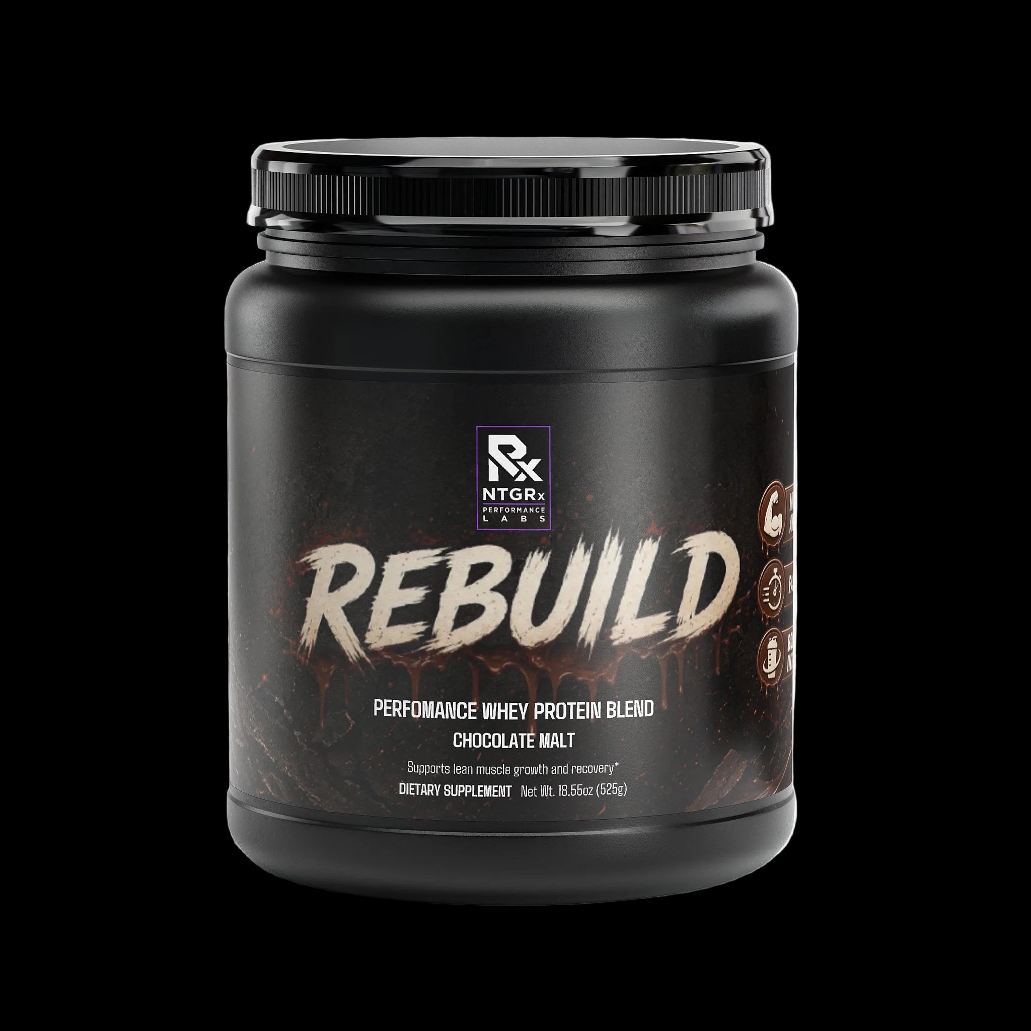 NTGRx Performance Labs REBUILD: Performance Whey Protein Blend (Chocolate Malt)