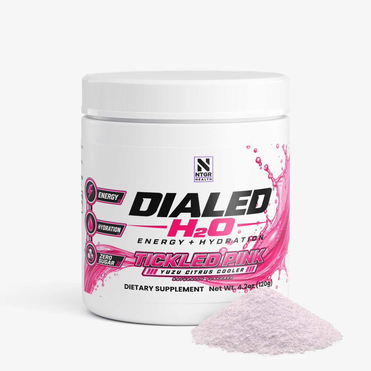 NTGR +Health DIALED H2O - Energy - Hydration Formula (Tickled Pink Citrus Cooler)
