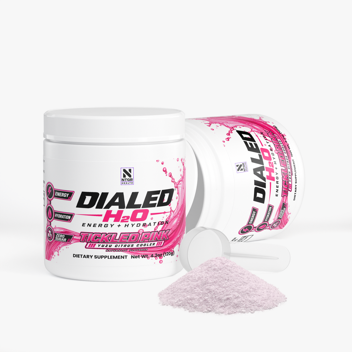 NTGR +Health DIALED H2O - Energy - Hydration Formula (Tickled Pink Citrus Cooler)