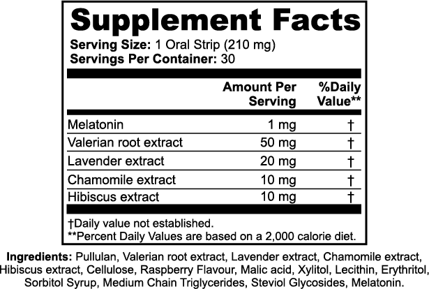 NTGR +Health MELTZ - Sleep Support Dissolving Supplement Strips