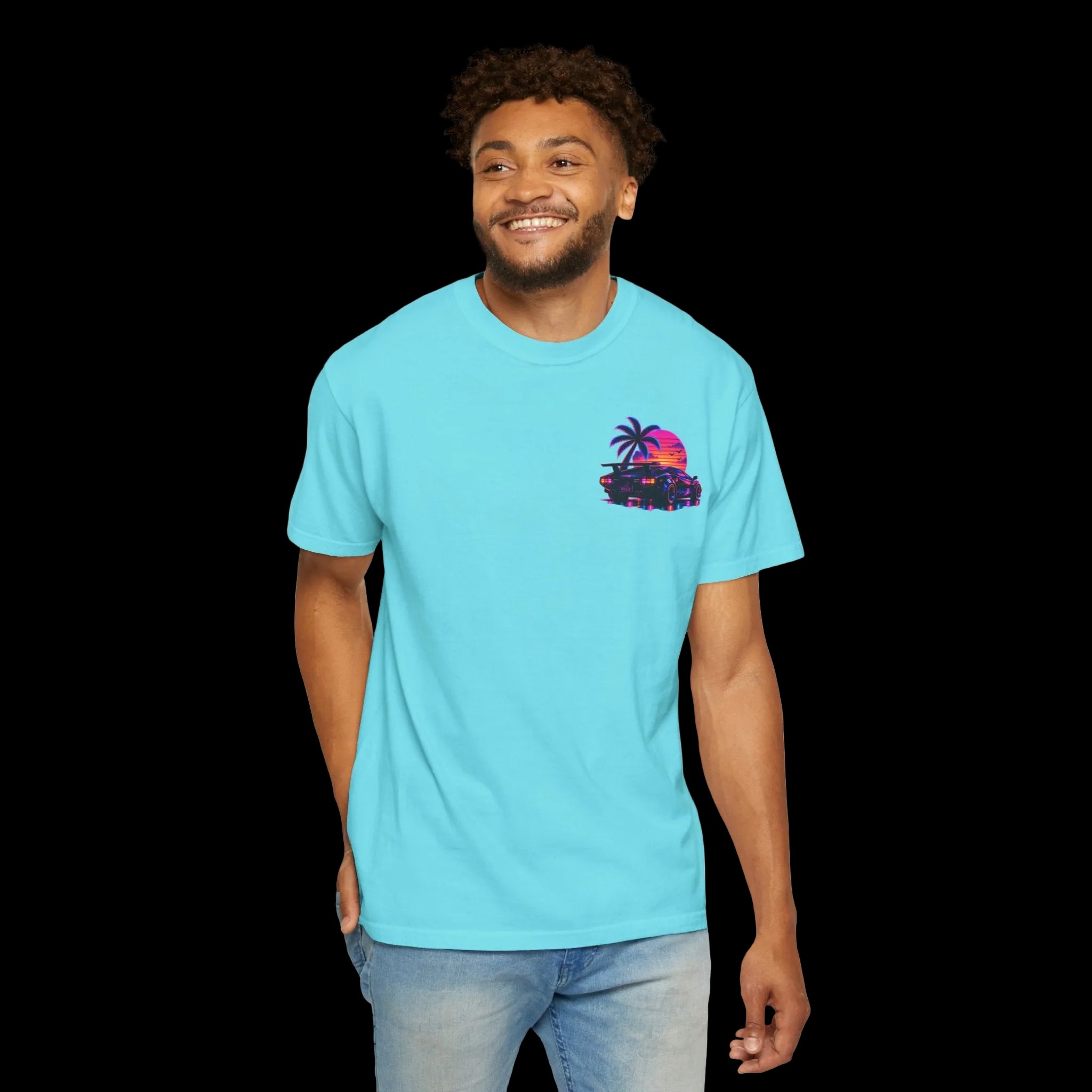 NEON SUMMER DIALED Lamb Corner Stamp Tee