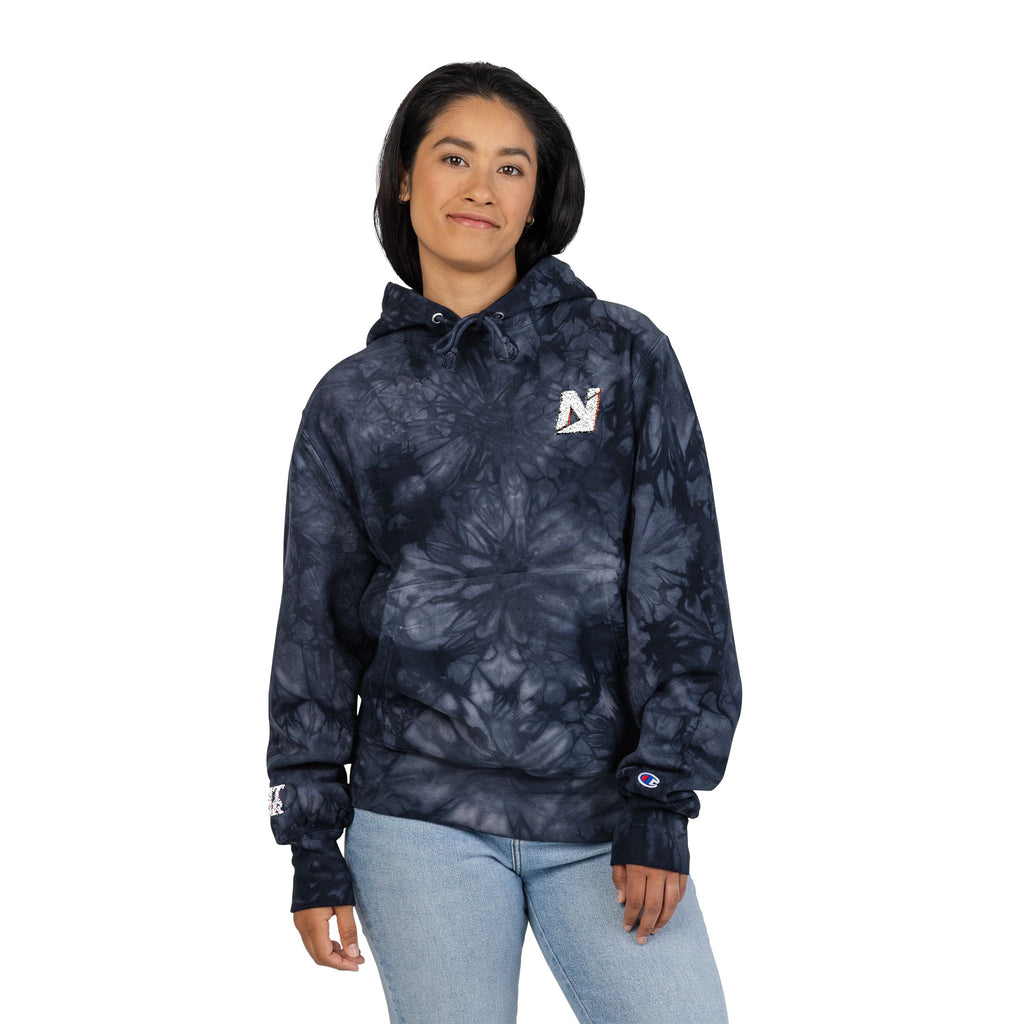 NTGR Fitness x Champion Glitch Tie-Dye Hoodie (Embroidered)