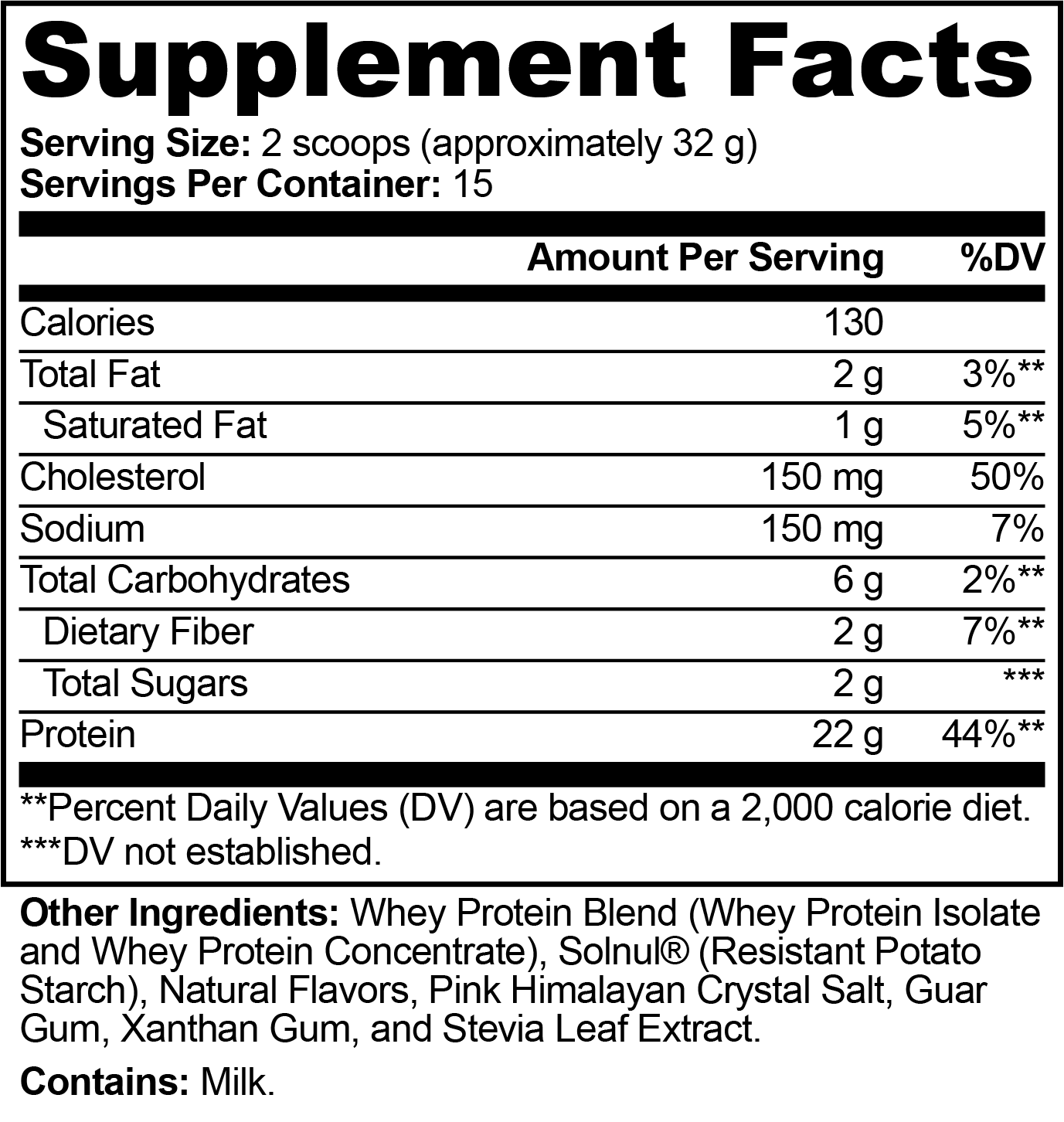 NTGRx Performance Labs REBUILD: Performance Whey Protein Blend (Vanilla Bean)