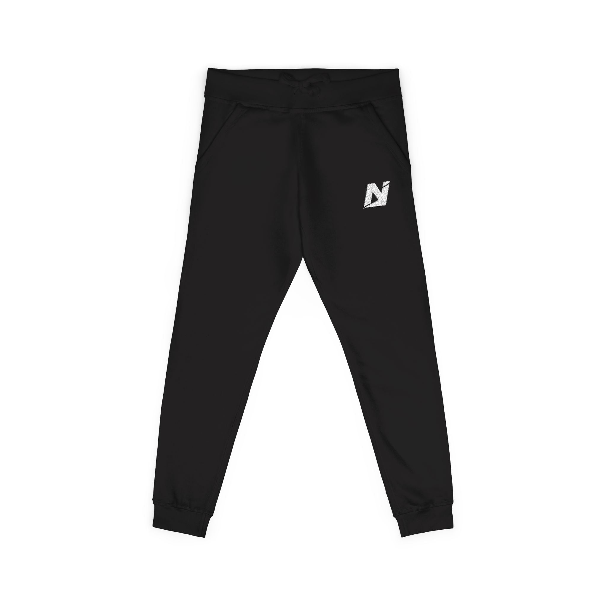 NTGR Fitness White Monogram Fleece Sweatpants (Embroidered)