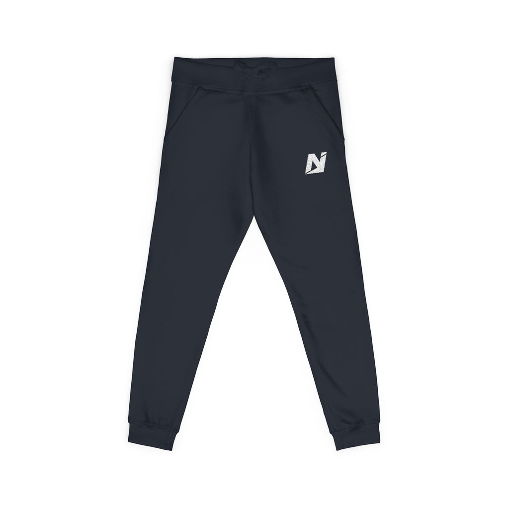 NTGR Fitness White Monogram Fleece Sweatpants (Embroidered)