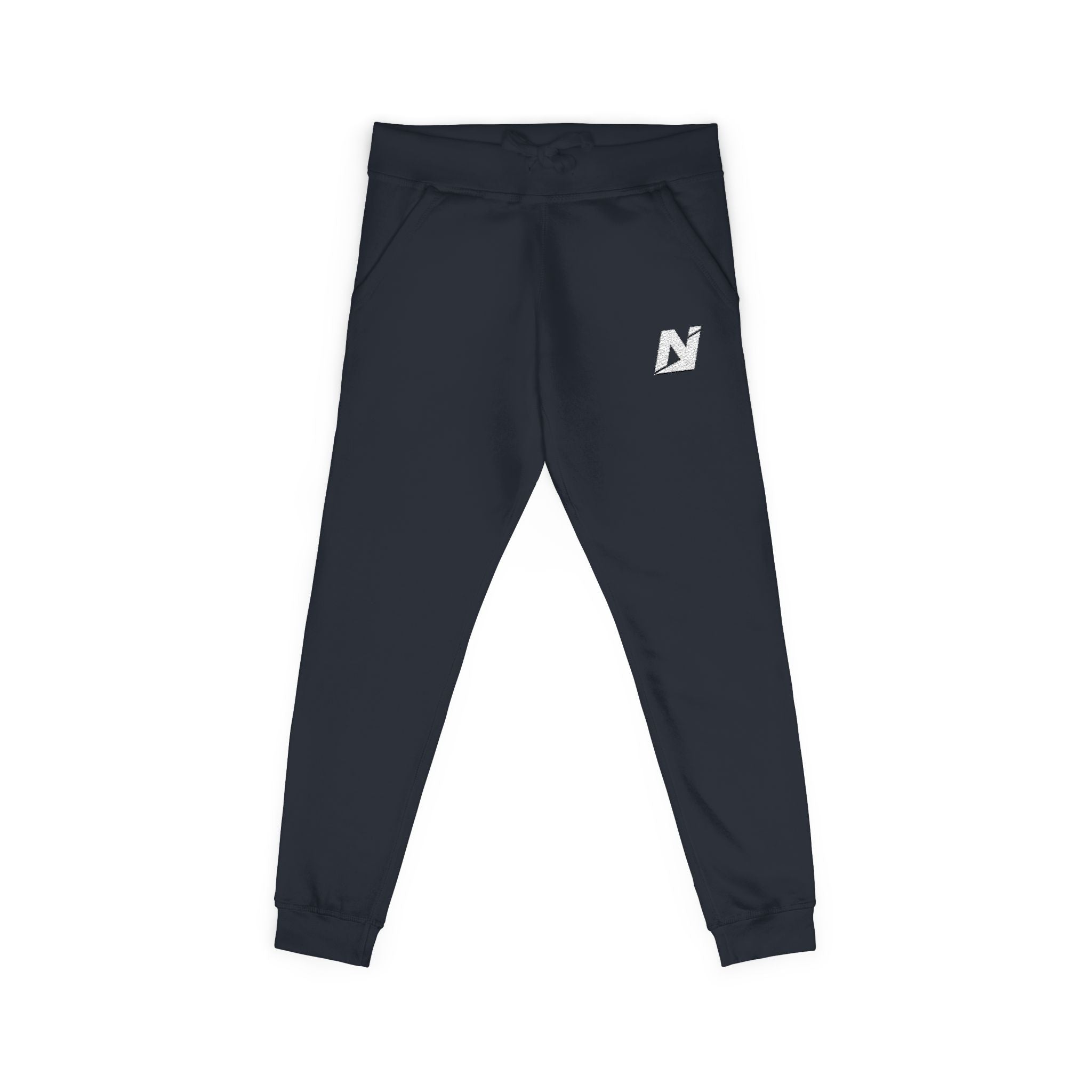 NTGR Fitness White Monogram Fleece Sweatpants (Embroidered)