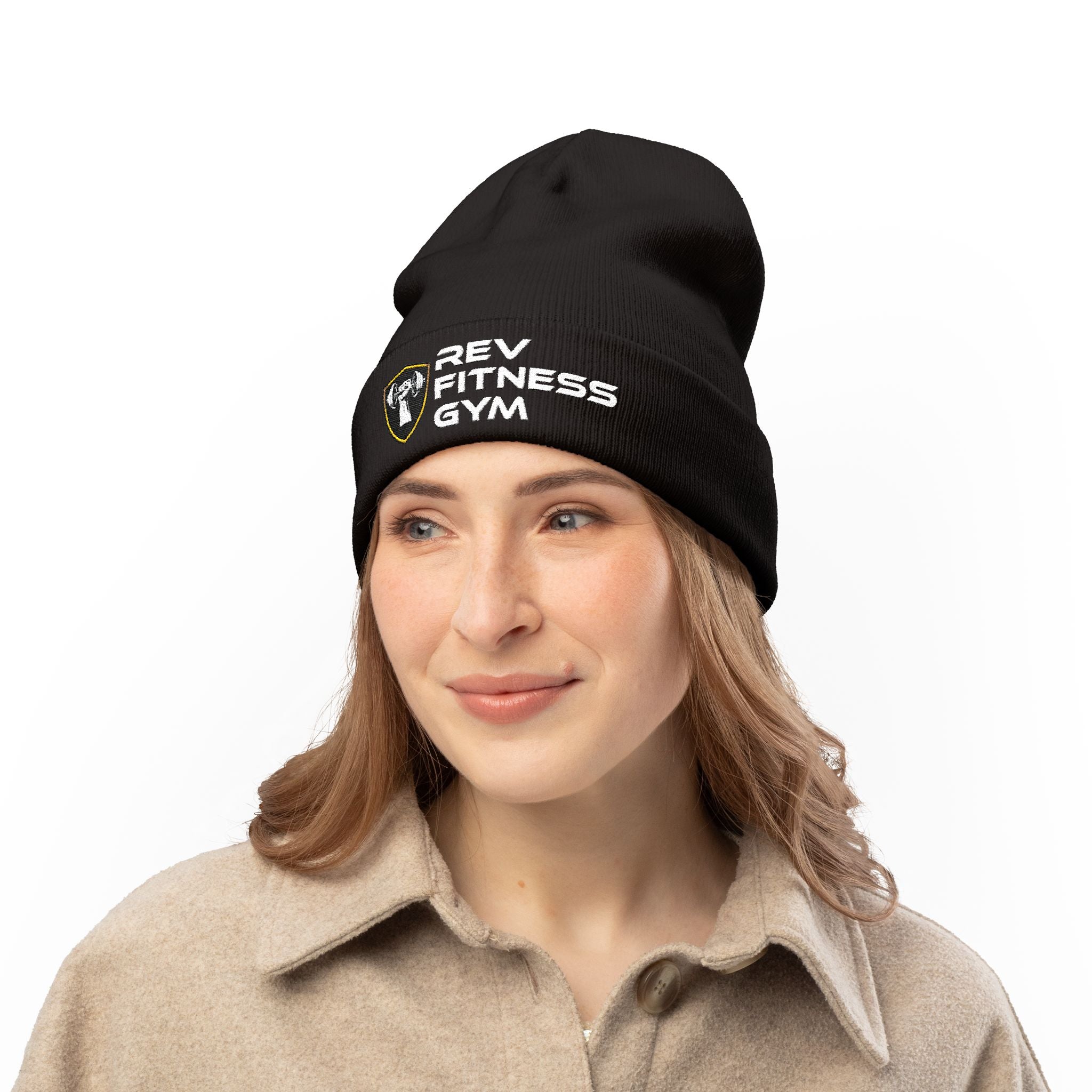 NTGR x Rev Fitness Gym Knit Beanie (Embroidery)