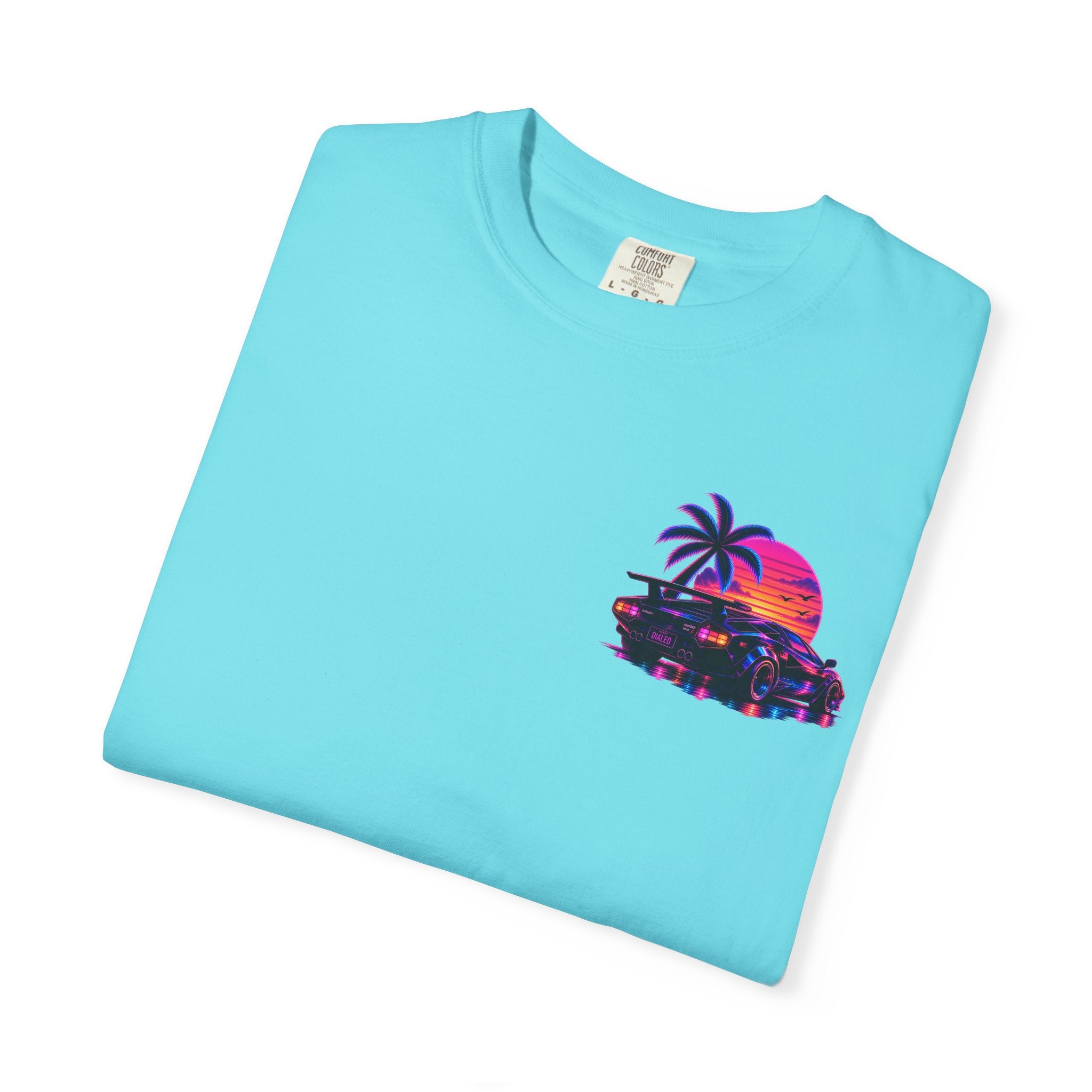 NEON SUMMER DIALED Lamb Corner Stamp Tee